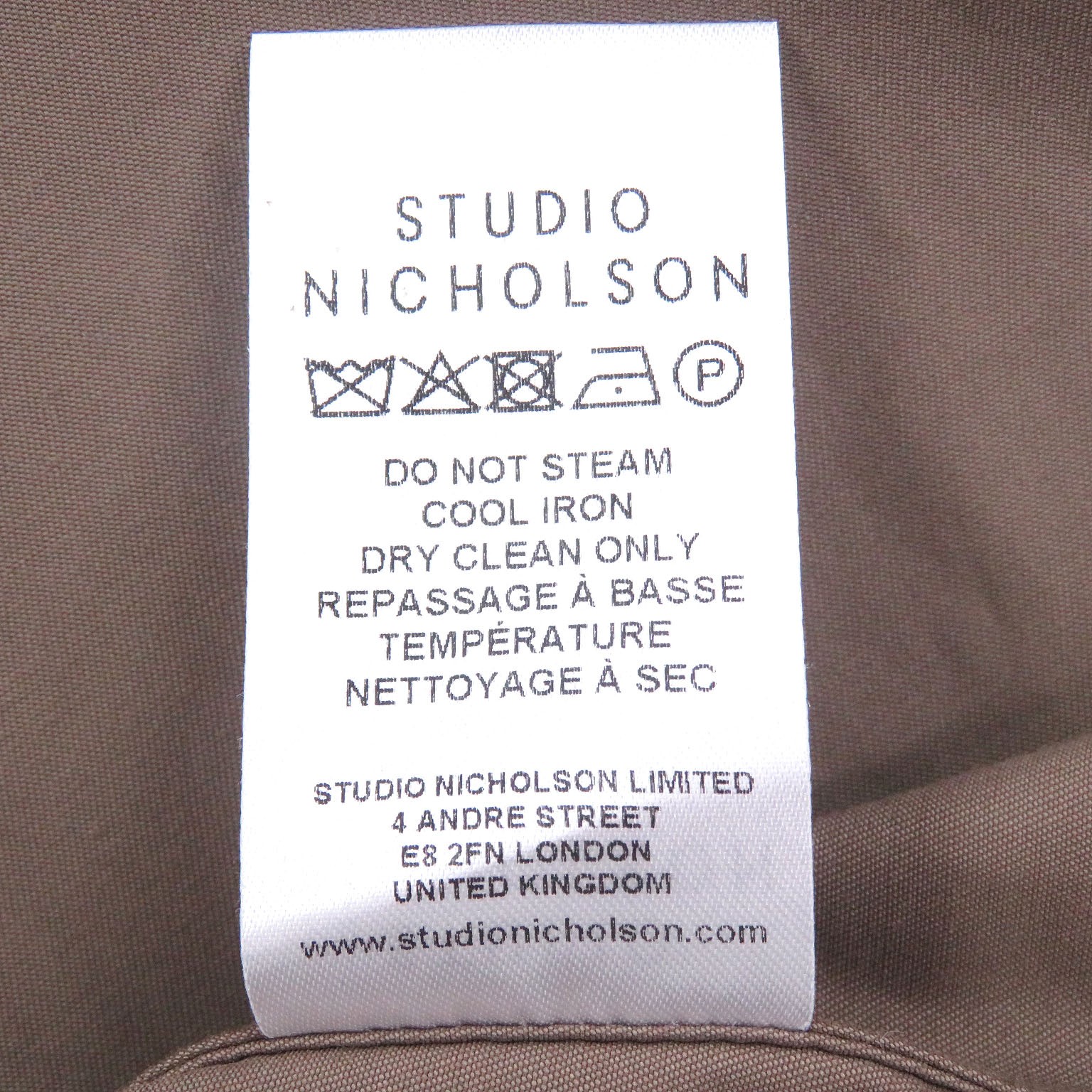 STUDIO NICHOLSON CLIFTON JACKET Cotton Polyamide Jacket – DUTY FREE