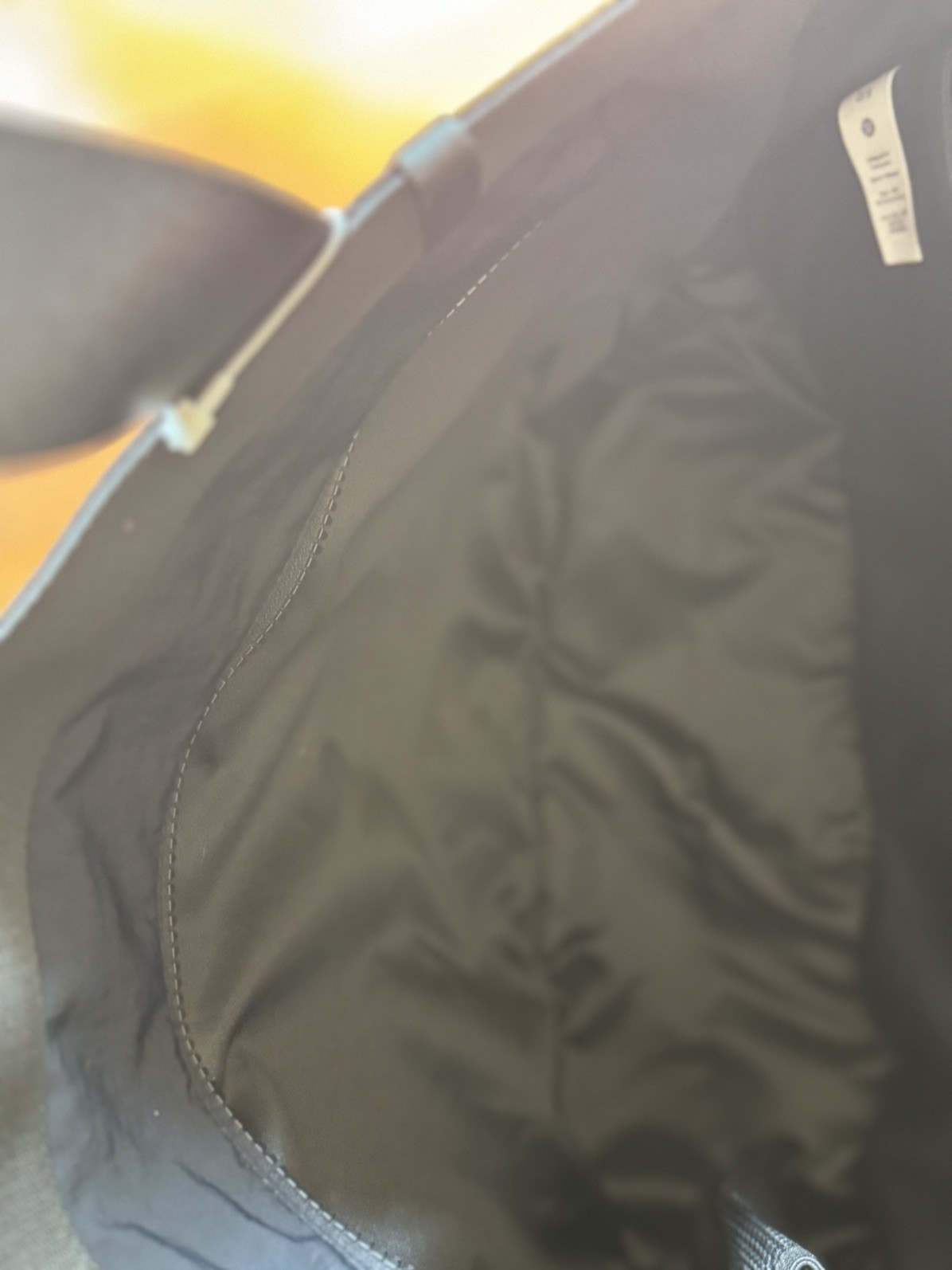 Lululemon Clean Lines Tote Bag Large Black Adjustable Strap Travel Gym NWT