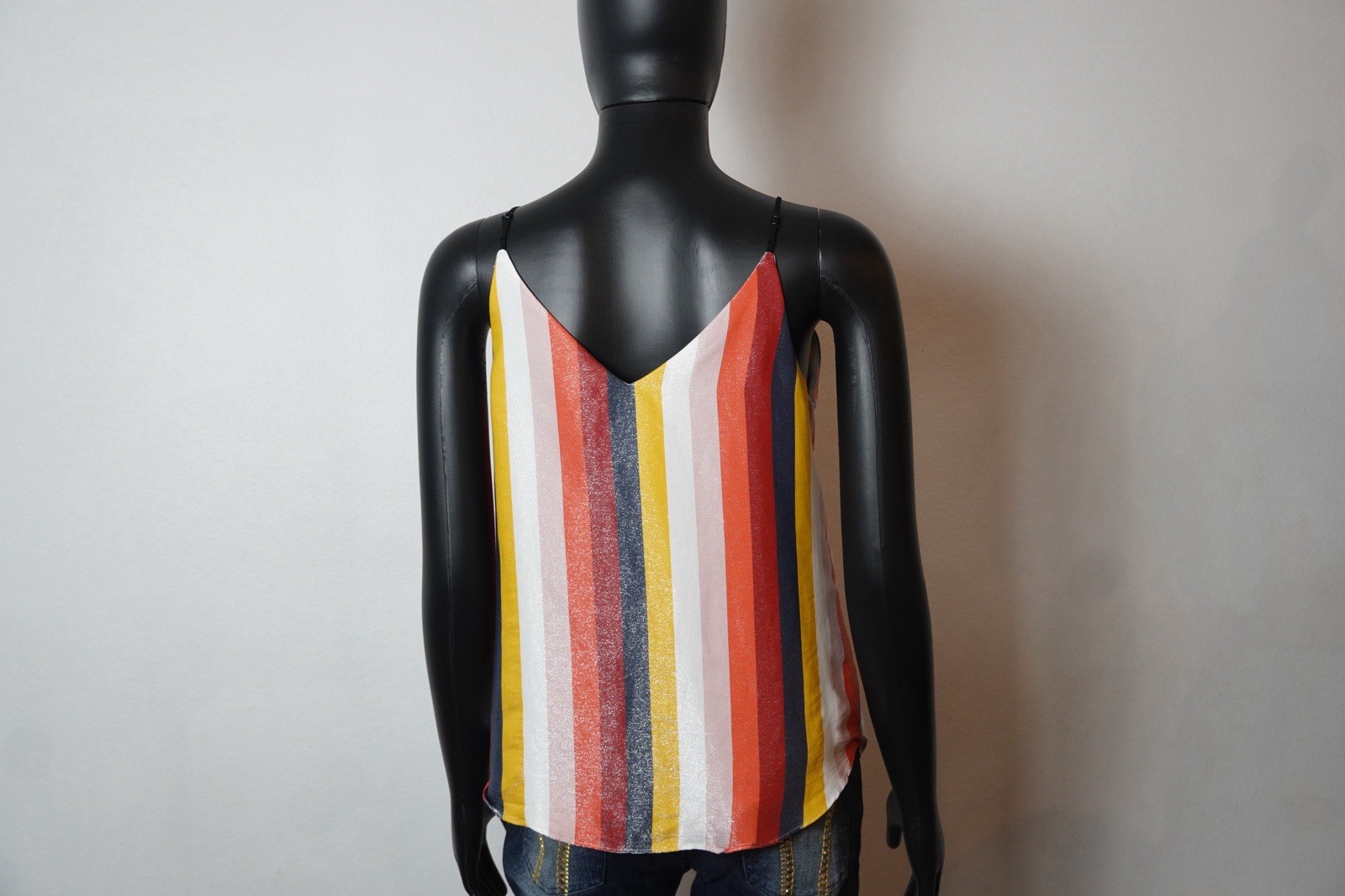 Express Womens Small Multicolor Stripe Cami Tank Top Boho Festival Summer