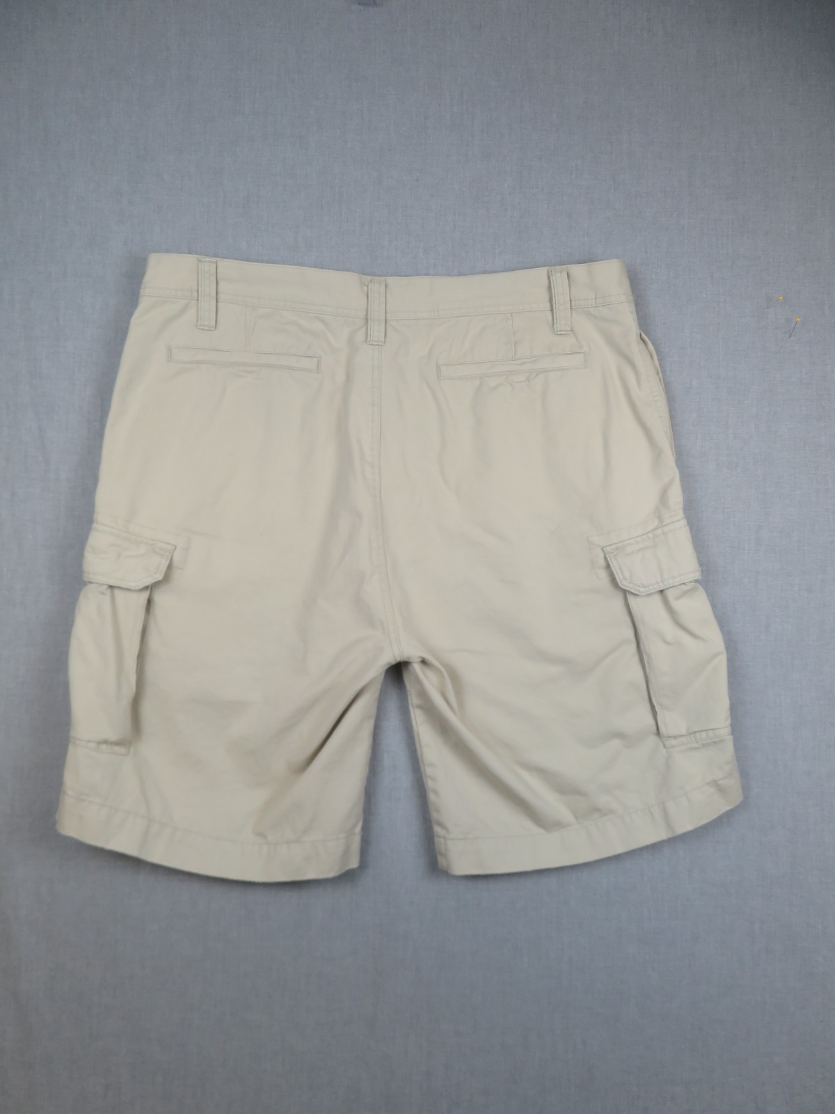 Nautica Jean Co Mens 40 Cargo Shorts Khaki (W 41 I 10.25) Button Pockets Cotton