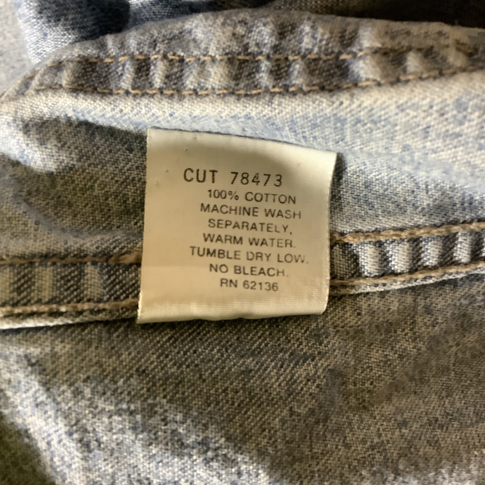 Vtg 80’s Guess USA Made Work Chore Coat 4 Blue Jeans Pocket Hip Hop Denim Xl