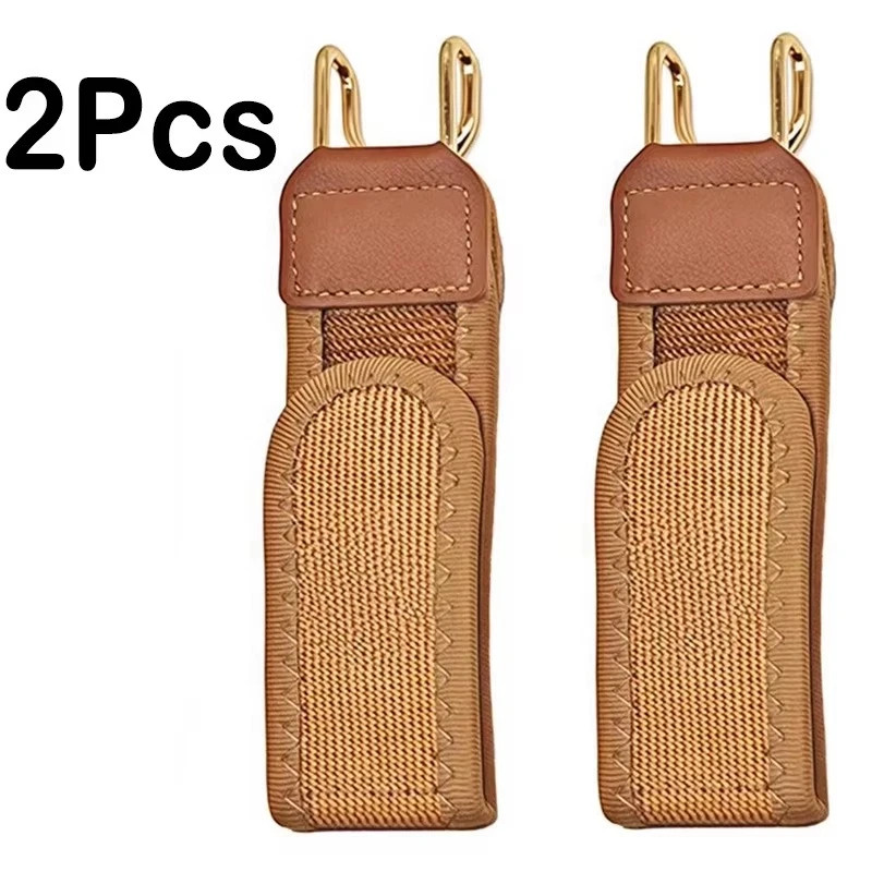 2PCS Tactical Metal Hook Elastic Belt Buckle-Less Invisible Waist Belt Closure**