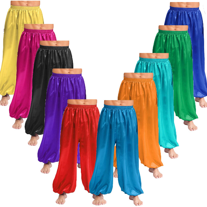 Men Trousers Clothes Bloomers Fairy Tale Pants Street Casual Elastic Loose Rave