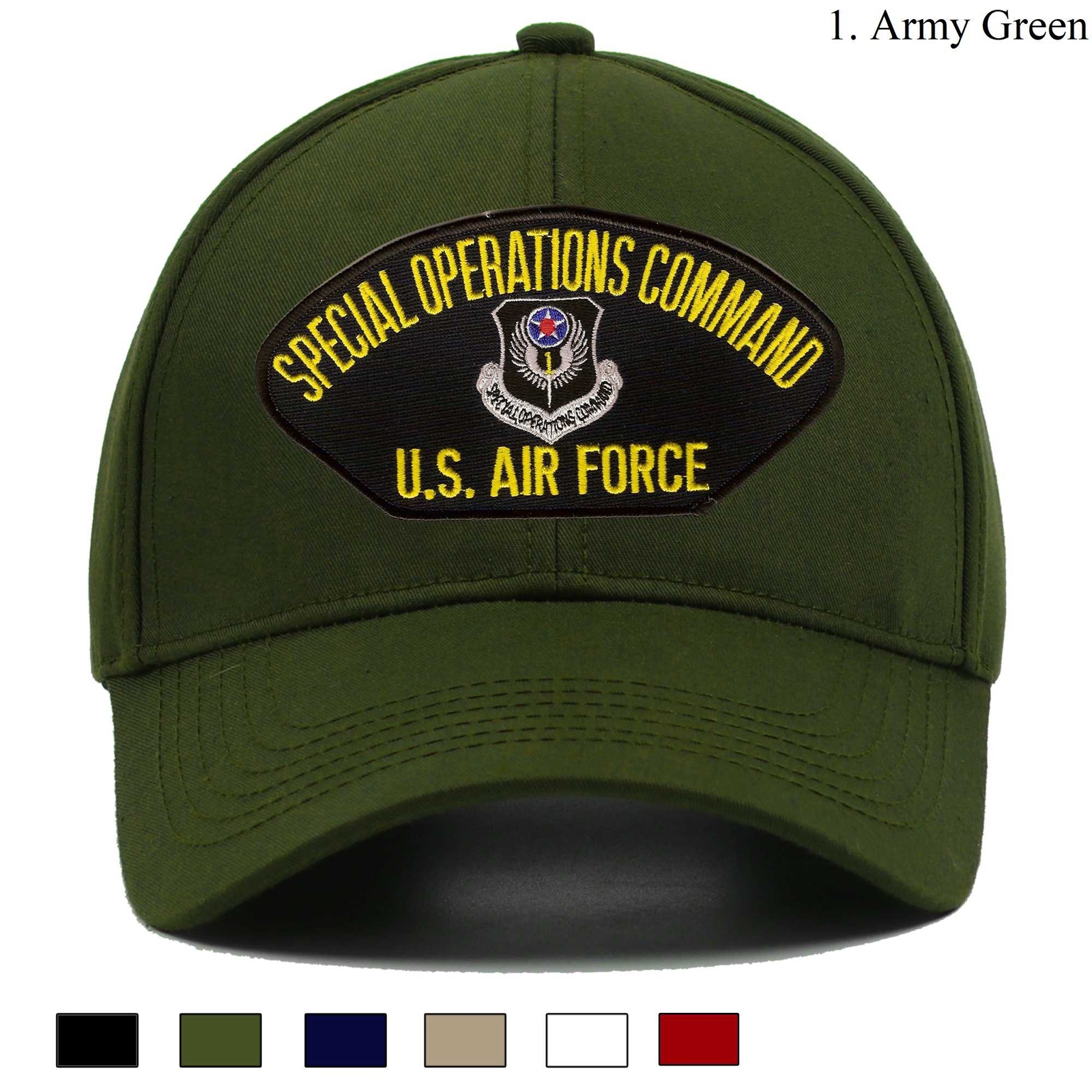 Embroidered Hat Air Force Special Operations Command, Veteran Cap, Trucker Hat