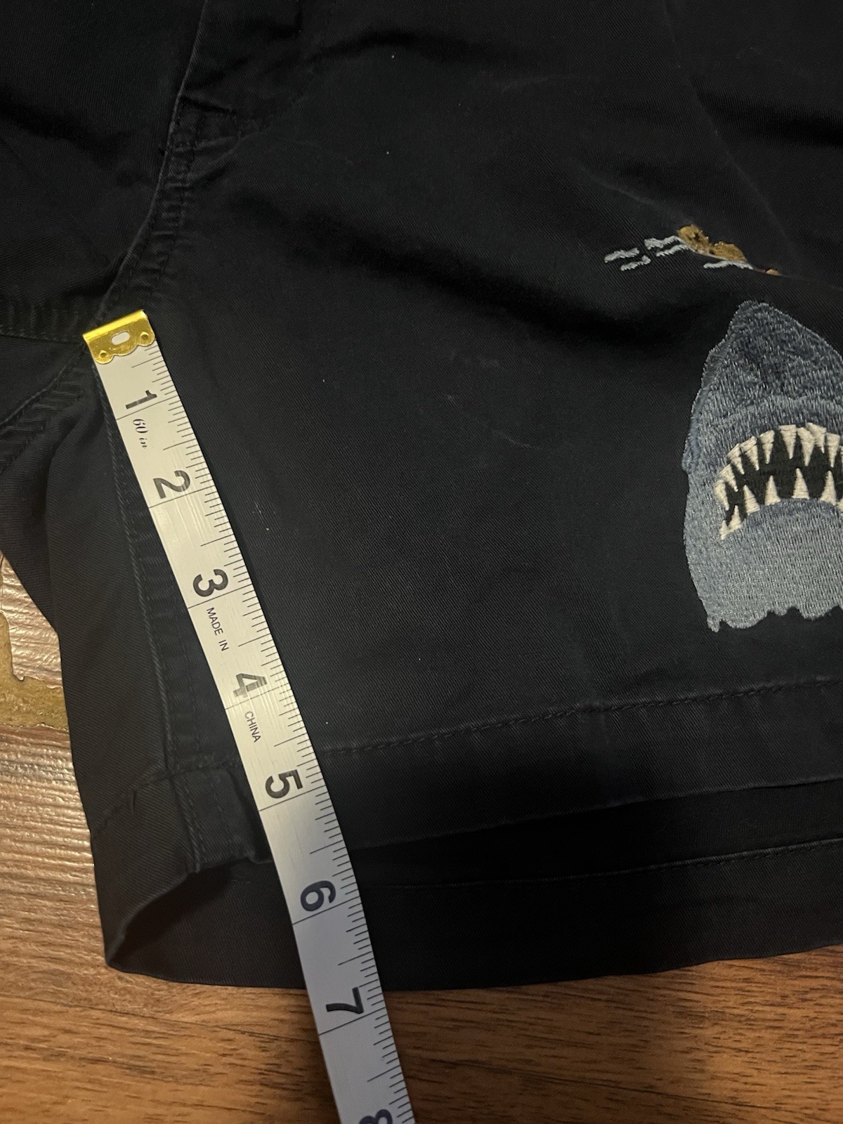 Polo Ralph Lauren Shorts Mens Medium Bear Shark Embroidery Limited Edition 5″