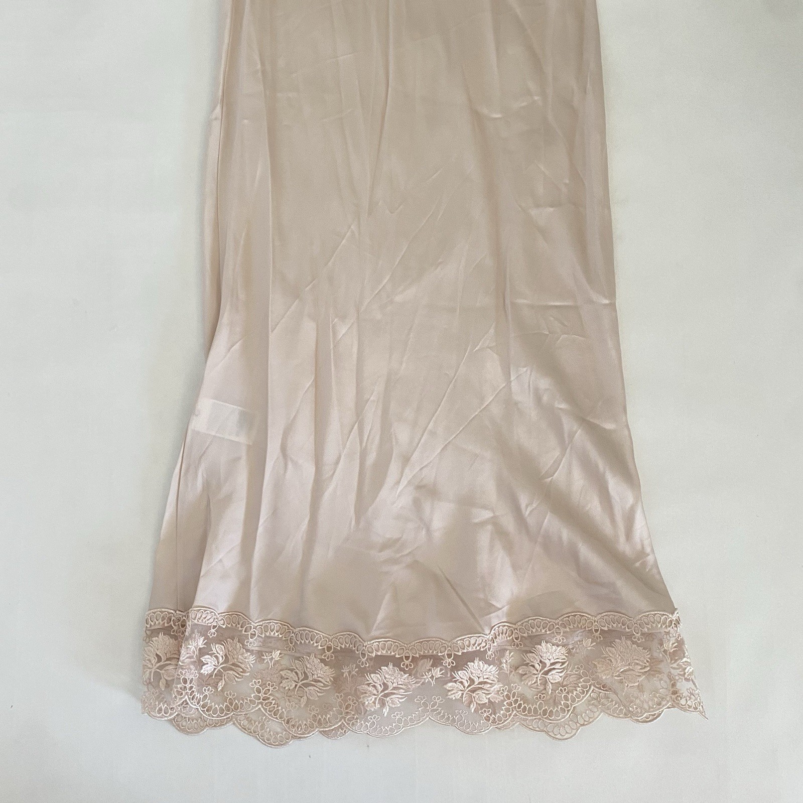 NWT SIMONE ROCHA x H&M Medium Satin Lace Slip Dress Pale Nude Pink NEW