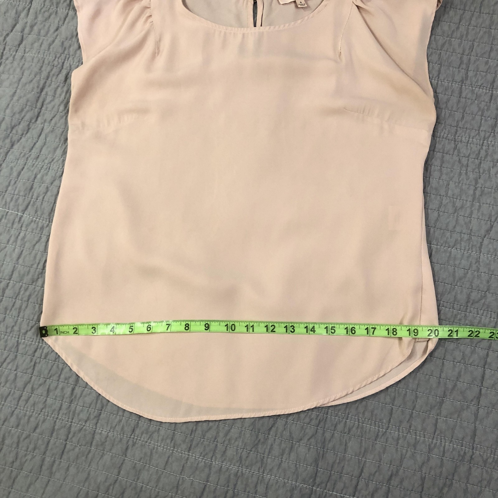 Philosophy Blouse Women Small Pink Chiffon Cap Sleeve Pullover Republic Top