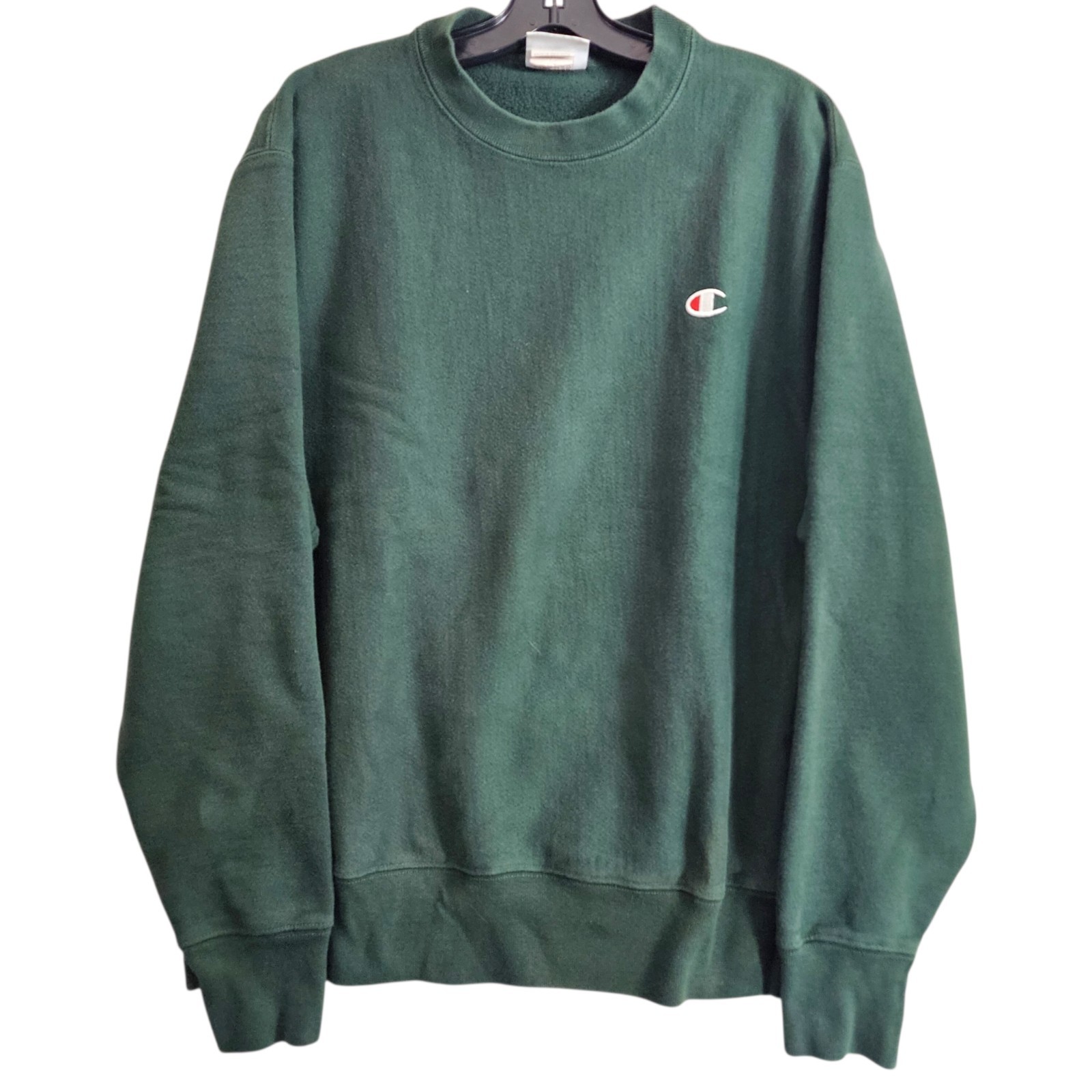 CHAMPION Sweater Adult Large Green REVERSE WEAVE Pullover Sweatshirt Athletic