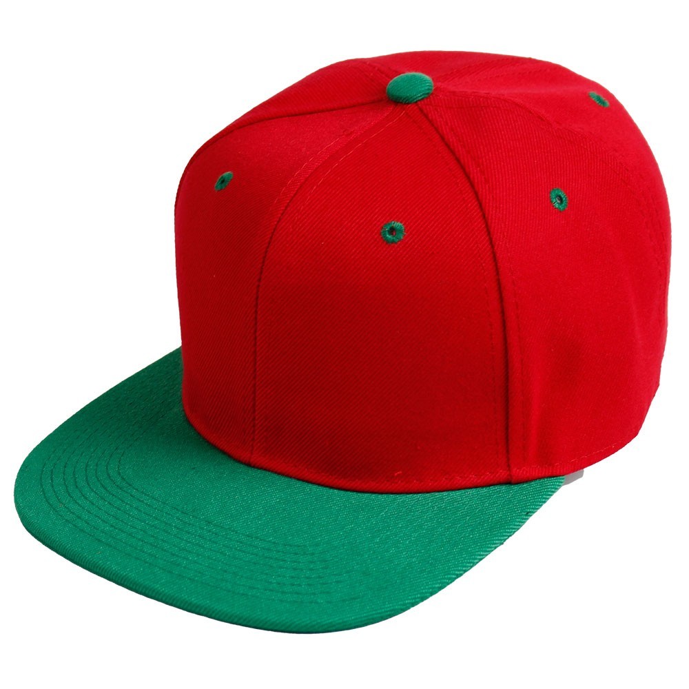 Snapback Baseball Cap Flat Bill Adjustable Blank Plain Solid Structured Hat