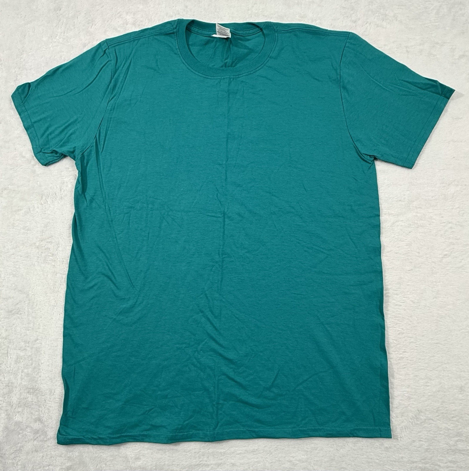 GILDAN T-Shirt DryBlend Unisex Size L Short Sleeve Crewneck Cotton Active Wear.