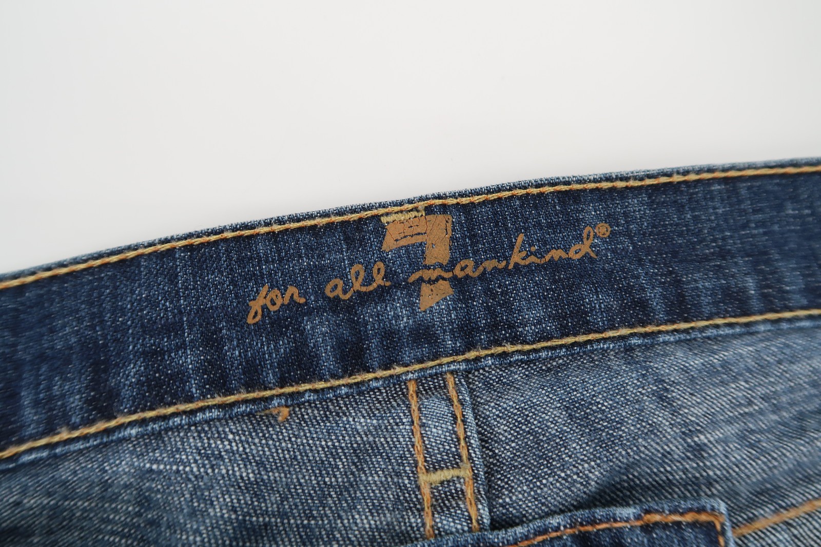7 For All Mankind DOJO Jeans Wide Flare Leg Womens Sz 29 32X34 7FAM Rare Pockets