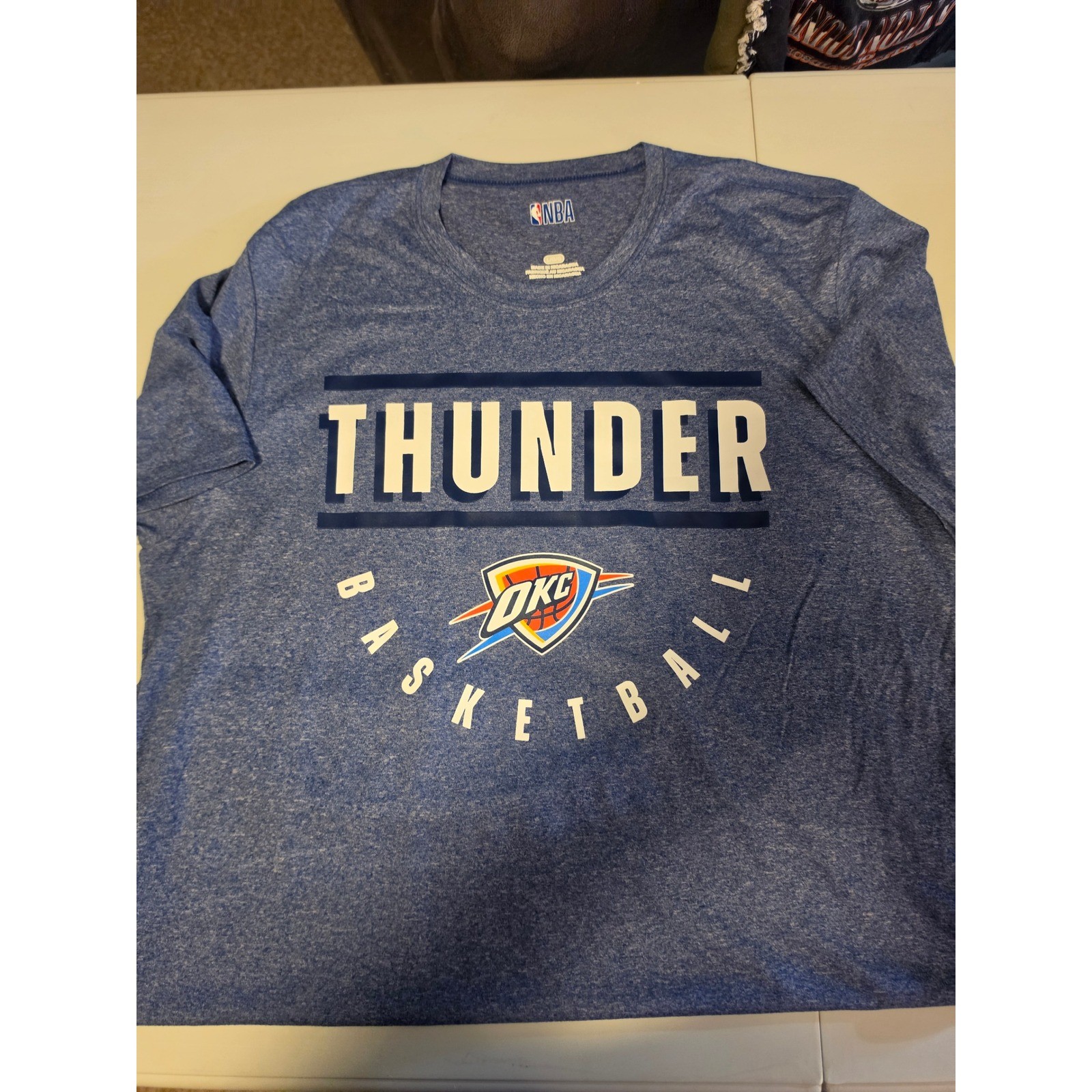 NBA Oklahoma City Thunder Shirt Mens Large Blue OKC Basketball Graphic Tee New