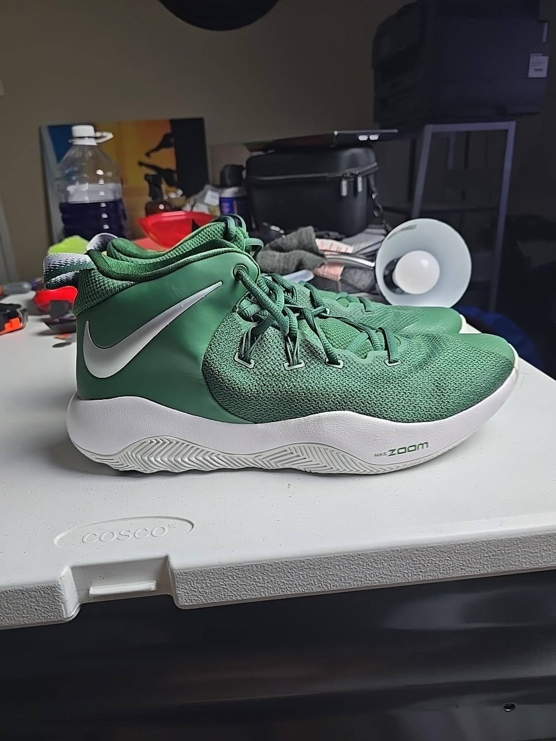 Nike Zoom Green Basketball Shoes 14.5M