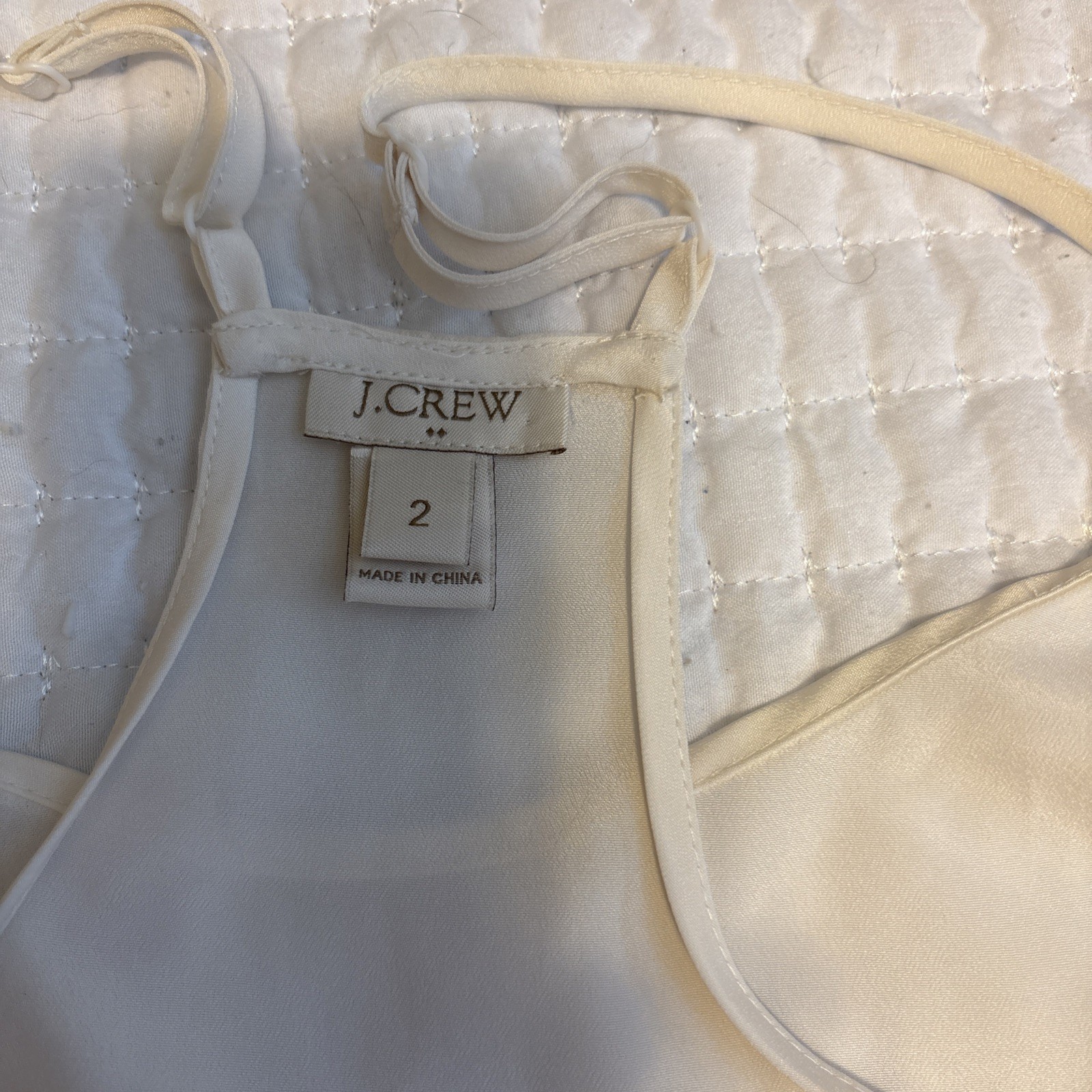 J Crew Cami, Tank, Ivory Size 2, XS