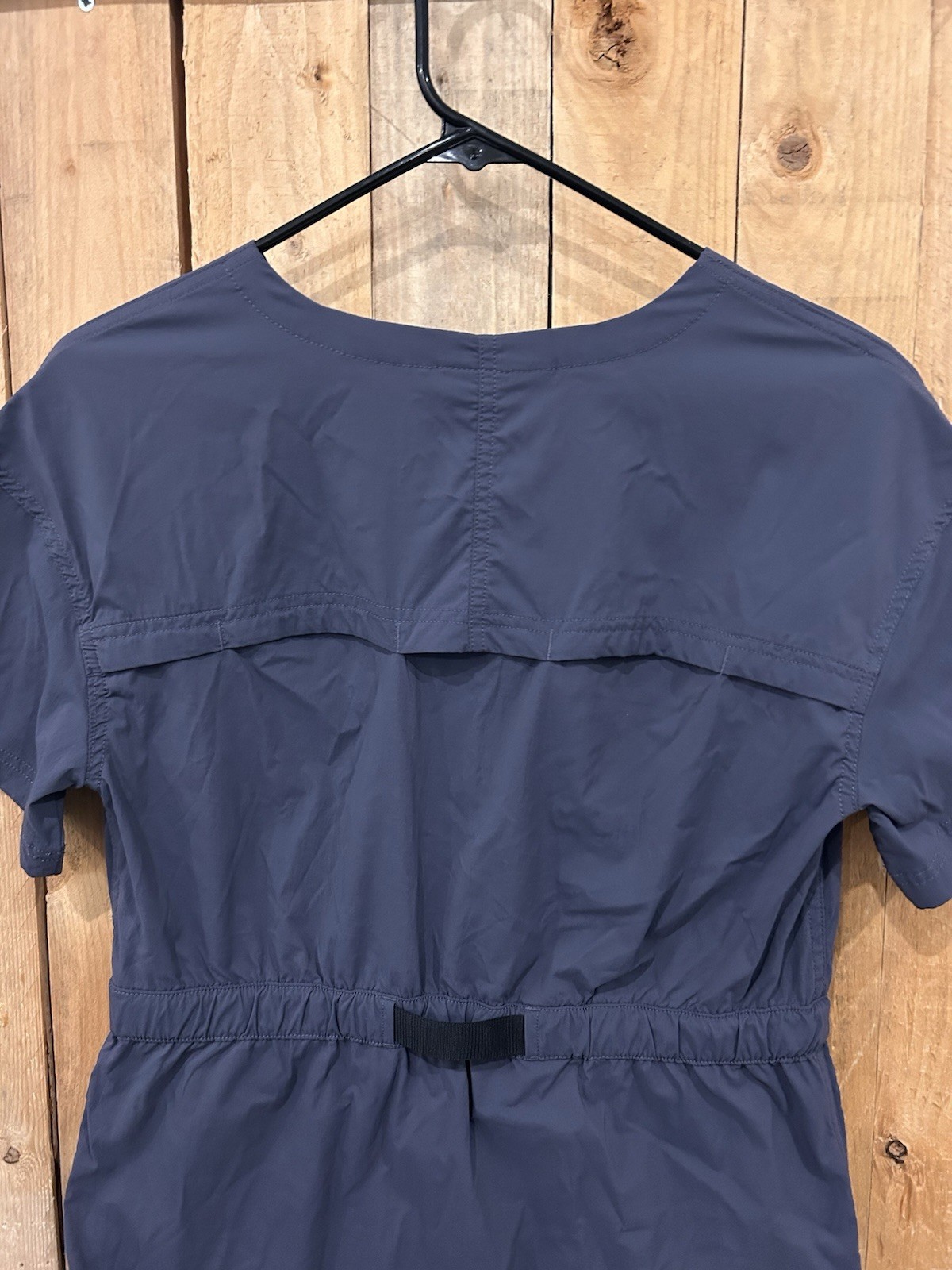 M REI Sahara Dress Womens Navy Blue UPF 50 Sun Protection Outdoor Comfort