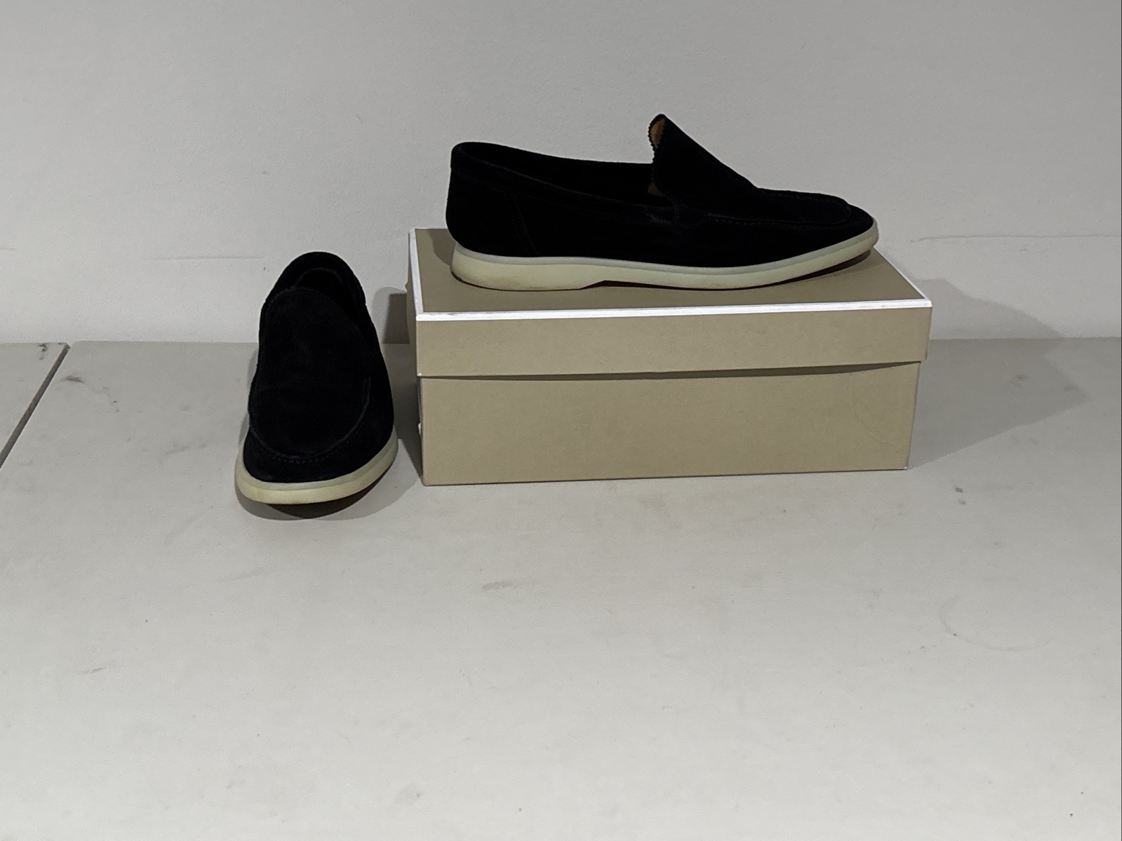 Aurelien Yacht Loafer 2.0 Black SoftEy Suede Men’s EU 43 US 10 w/ Box