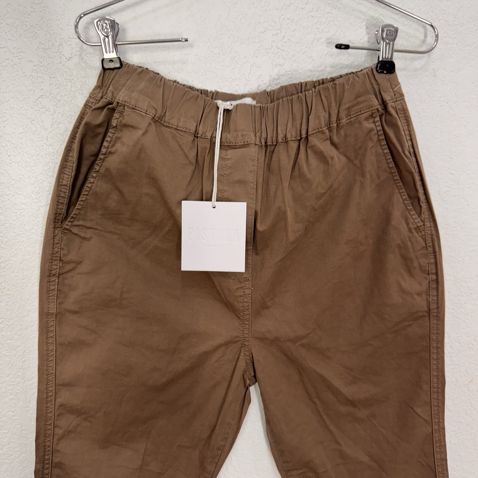 Pistola Gray In Style Straight Chinos Pants Women 2 Size XS Casual Relax Pull On