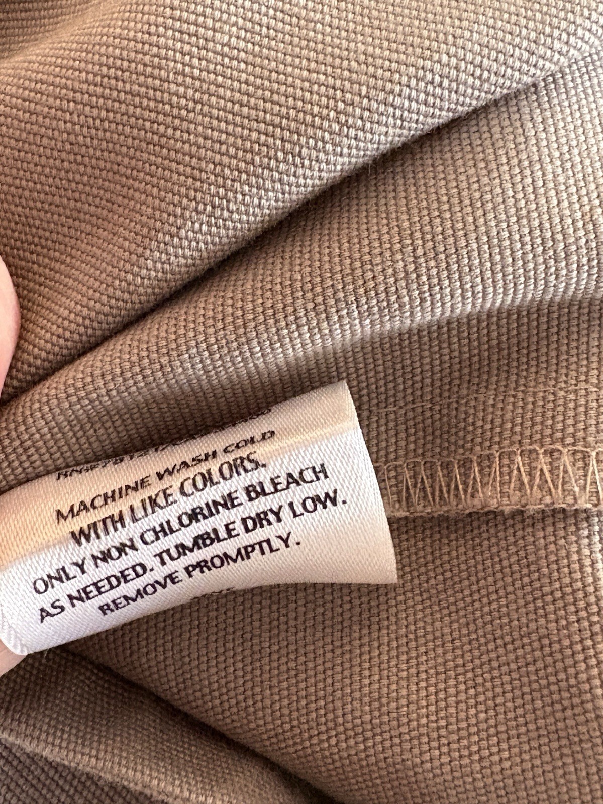 Eileen Fisher Pants Taupe Size Large Wide Leg 37” X 31” 97% Cotton / 3% Spandex