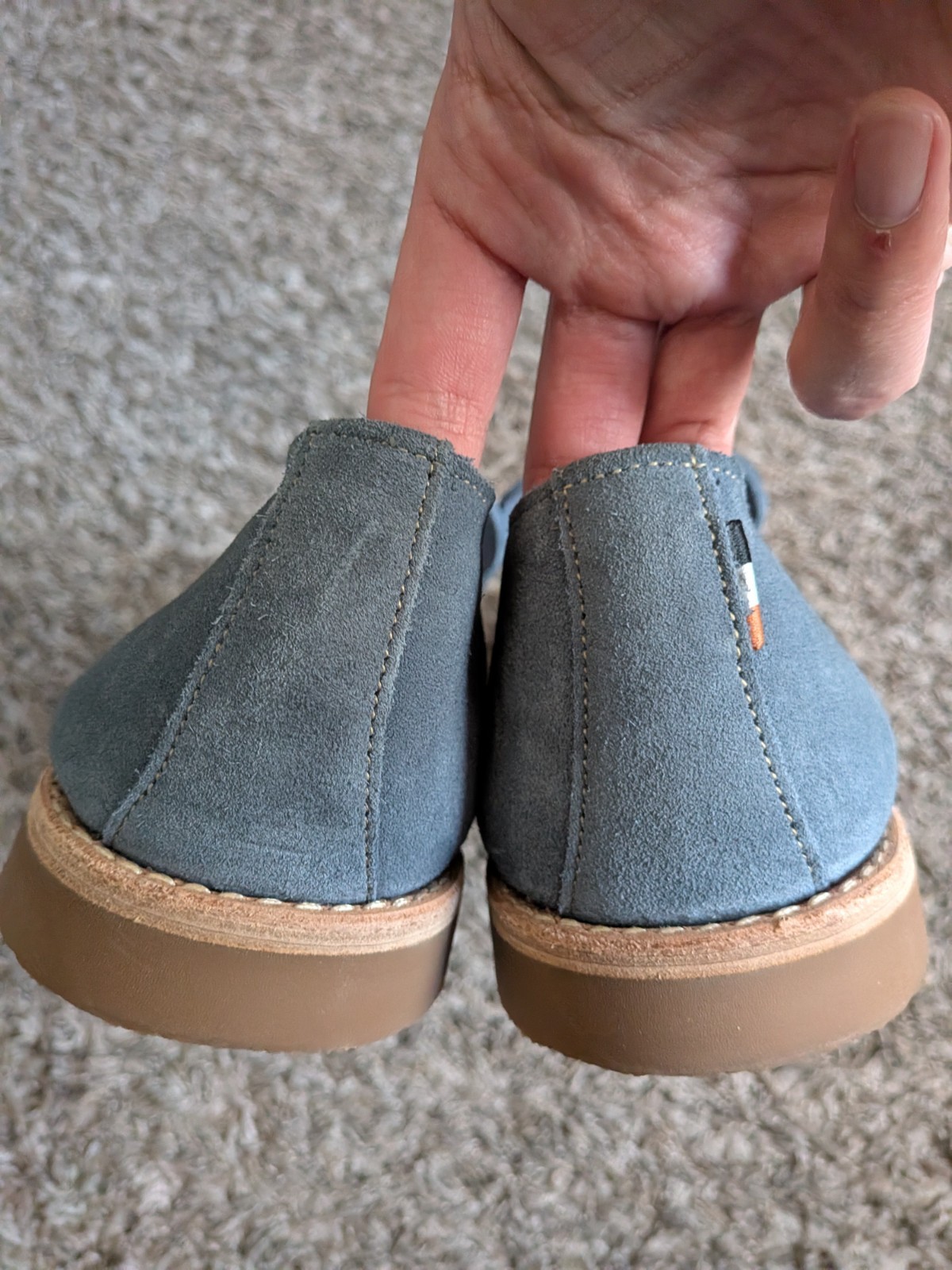 Allen Edmonds Denali Blue Suede Loafer Gum Shoes Men’s 13