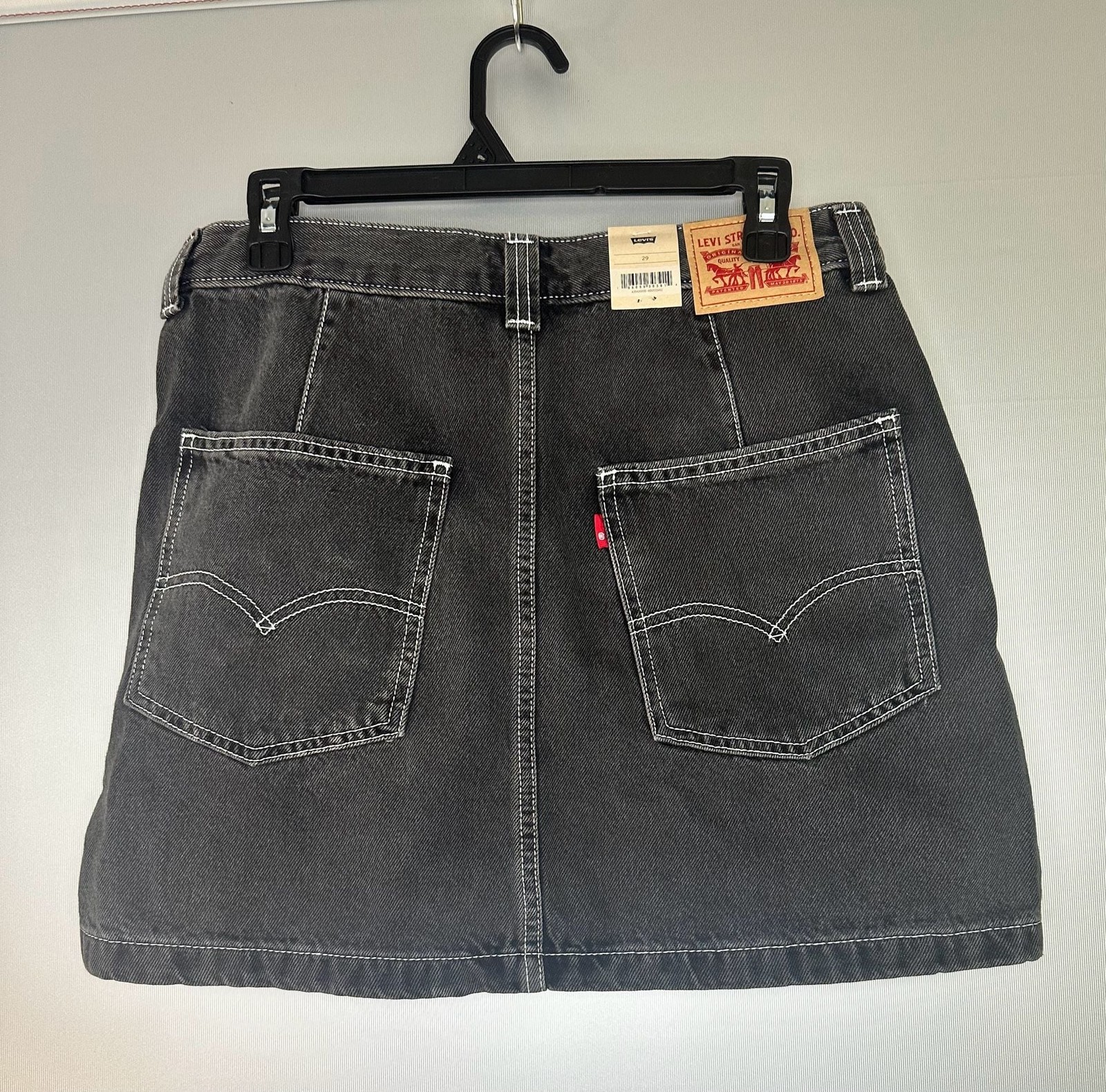 Levi’s Black Denim Mini Skirt Size 29