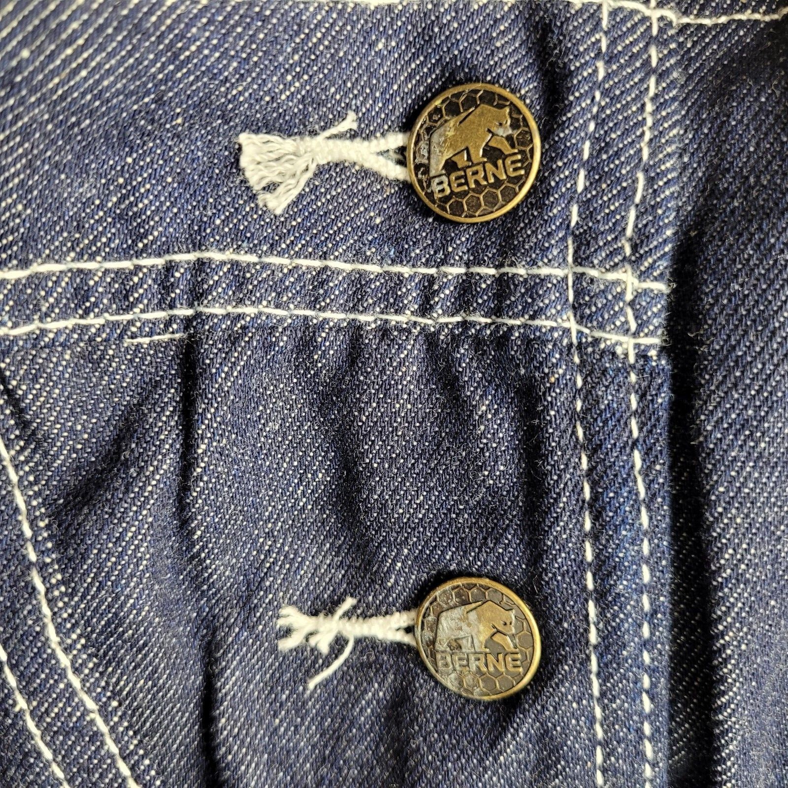 Berne Bib Overalls, Men’s Heritage Unlined Original Washed Denim Coveralls