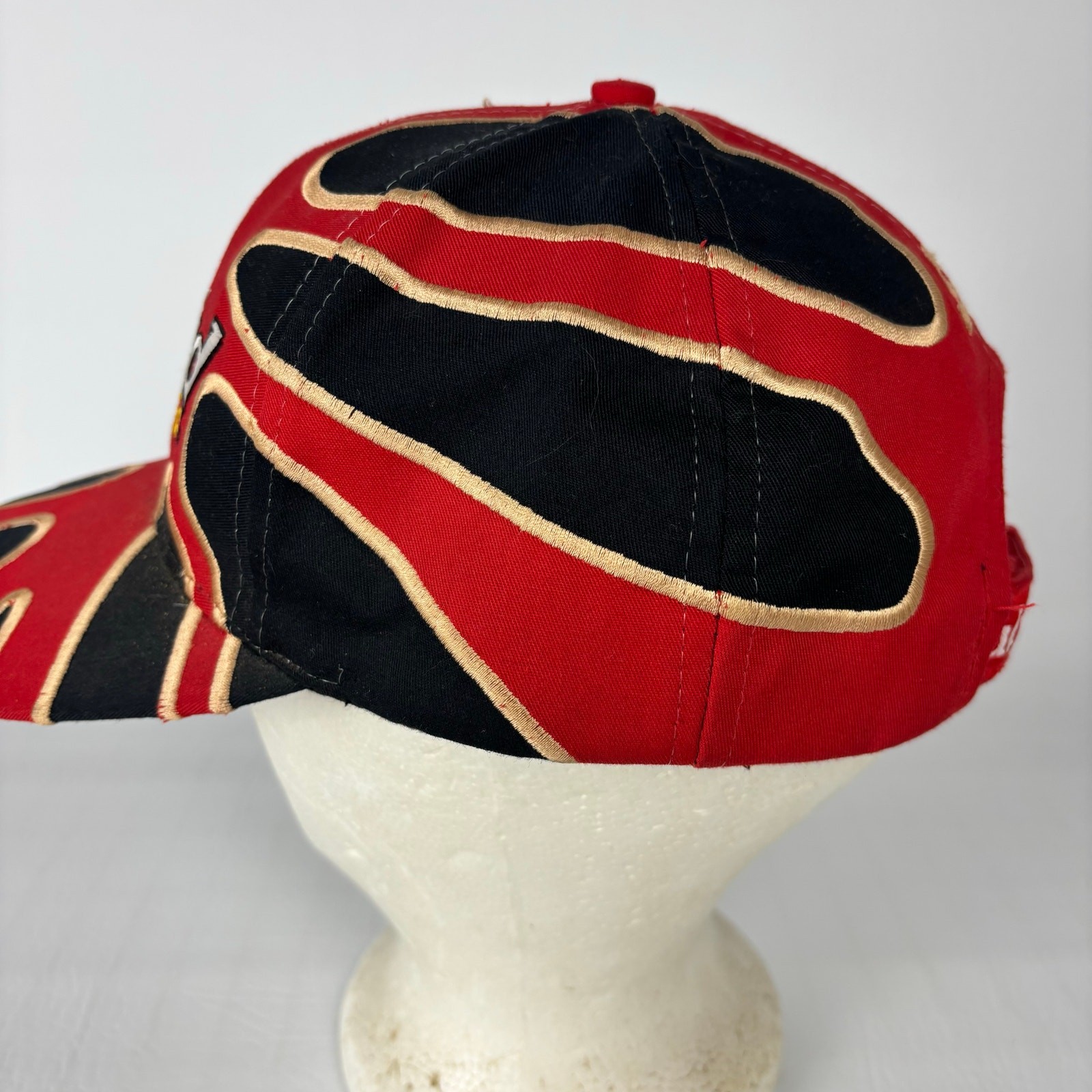 Vintage Budweiser Racing Starter Splat Strapback Hat