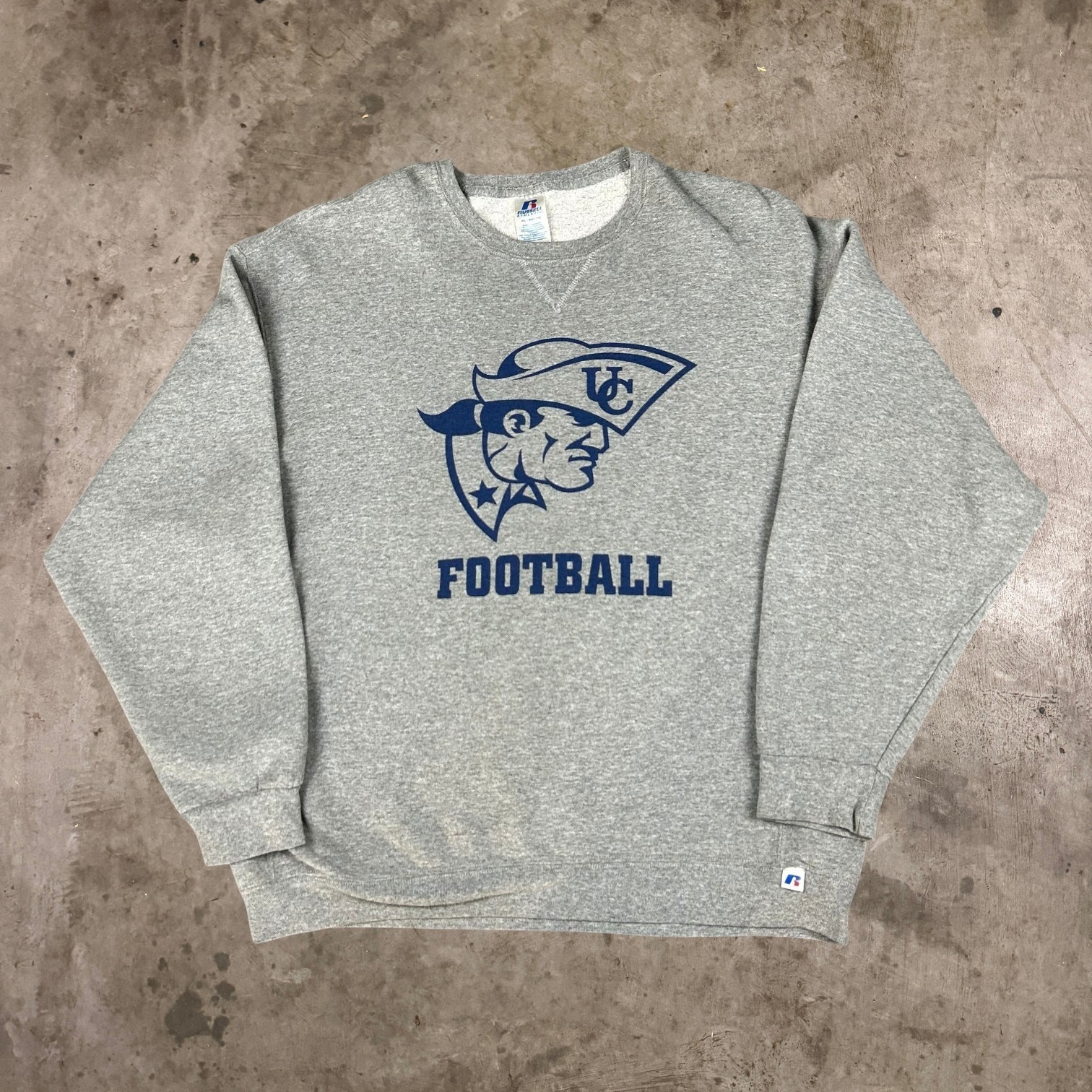 Russell University of the Cumberlands Patriots Football Sweatshirt Gray Mens XL