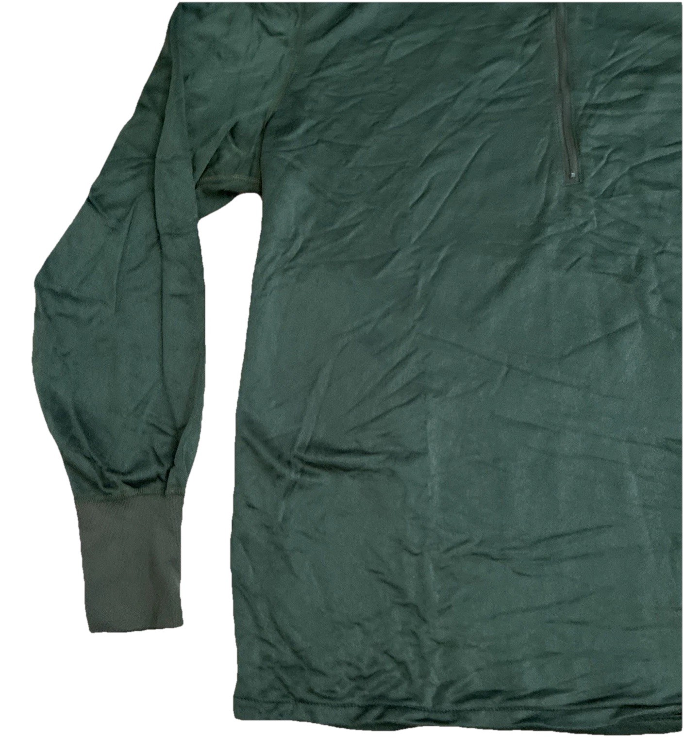 USGI Mens Size XL Sleeping Shirt Heat Retentive Moisture Resistant 1/4 Zip Shirt