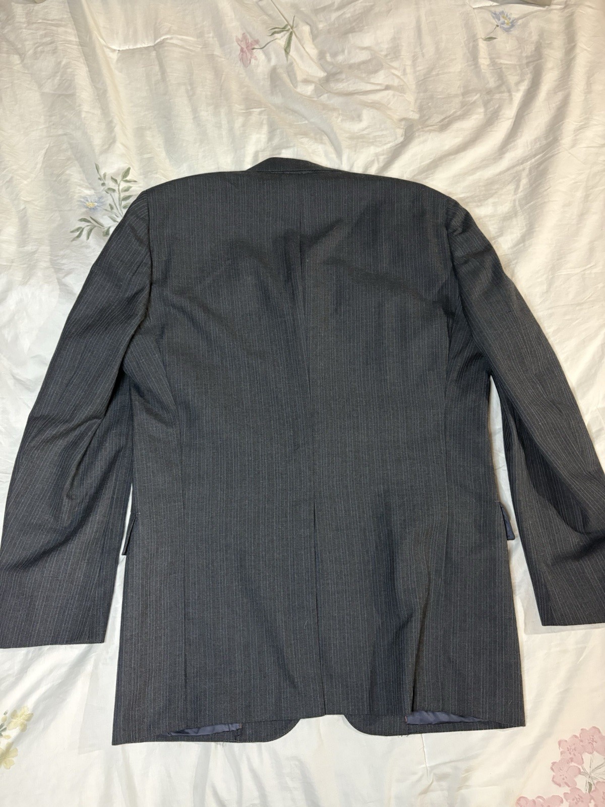 Hart Schaffner & Marx Vintage Men’s Gray Striped Suit Jacket
