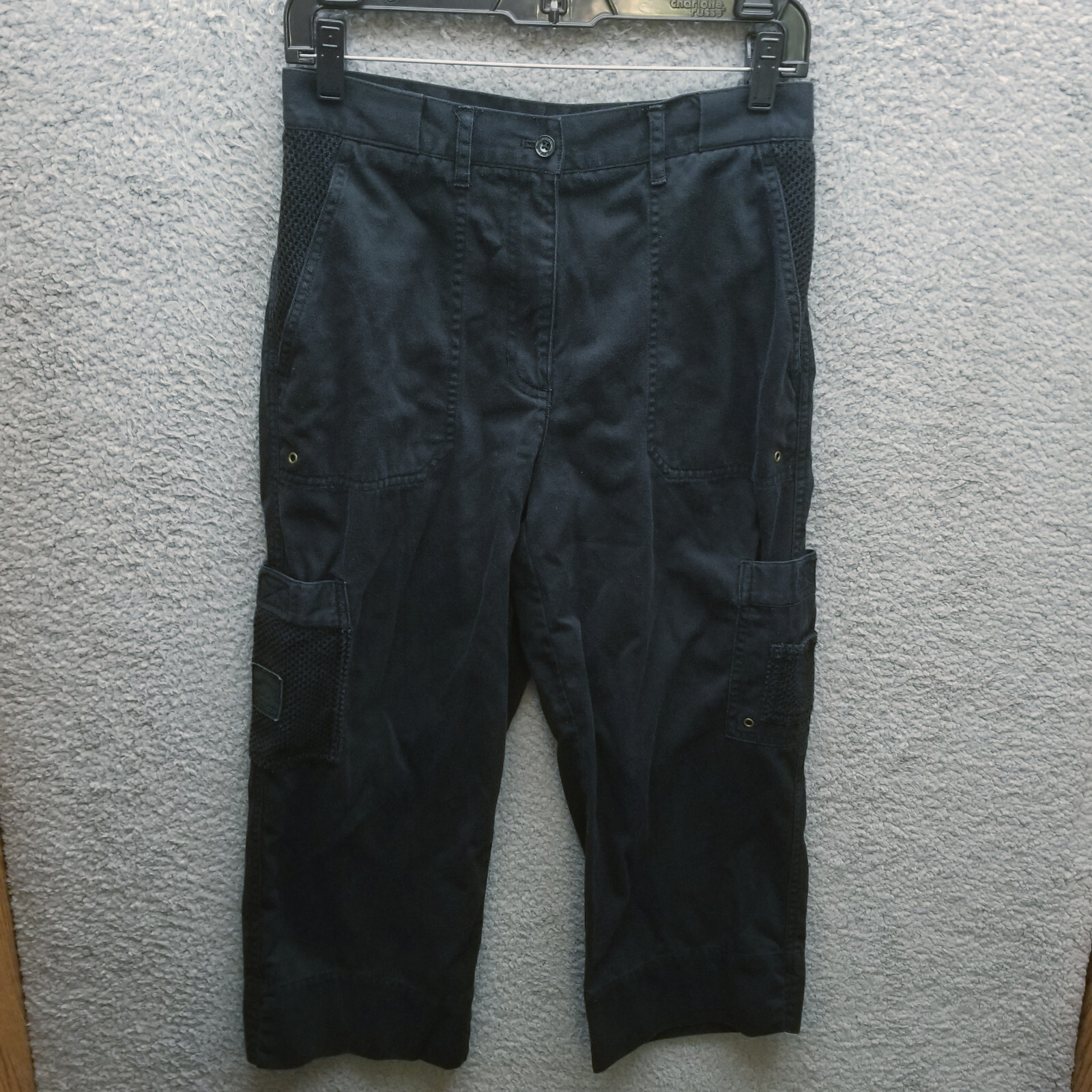 Lauren Ralph Lauren Women’s 8 Black Capri Cargo Pants 28.75″ 20.75″ 11.5″
