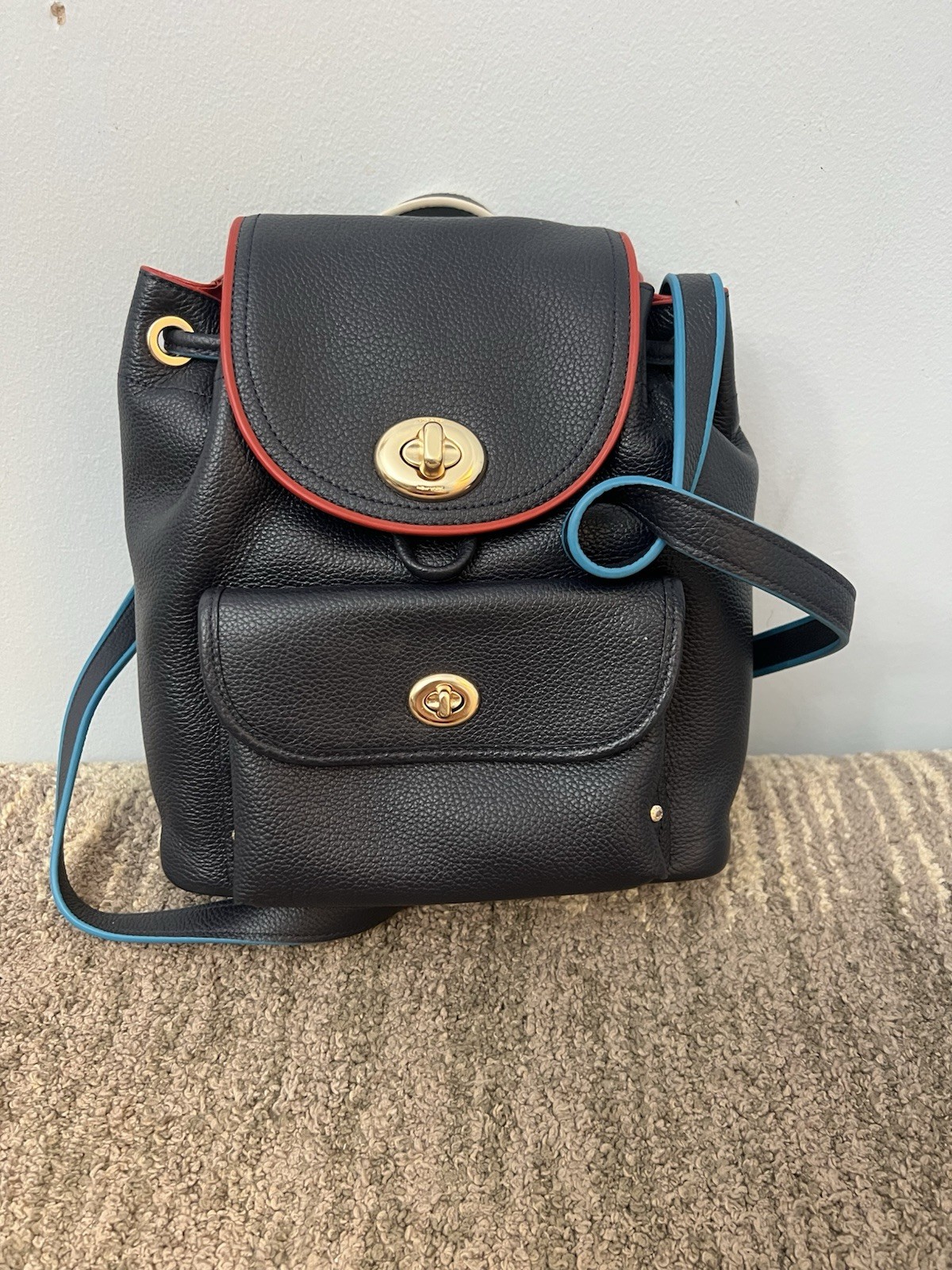 COACH 37789 Edgestain leather mini Backpack NWT