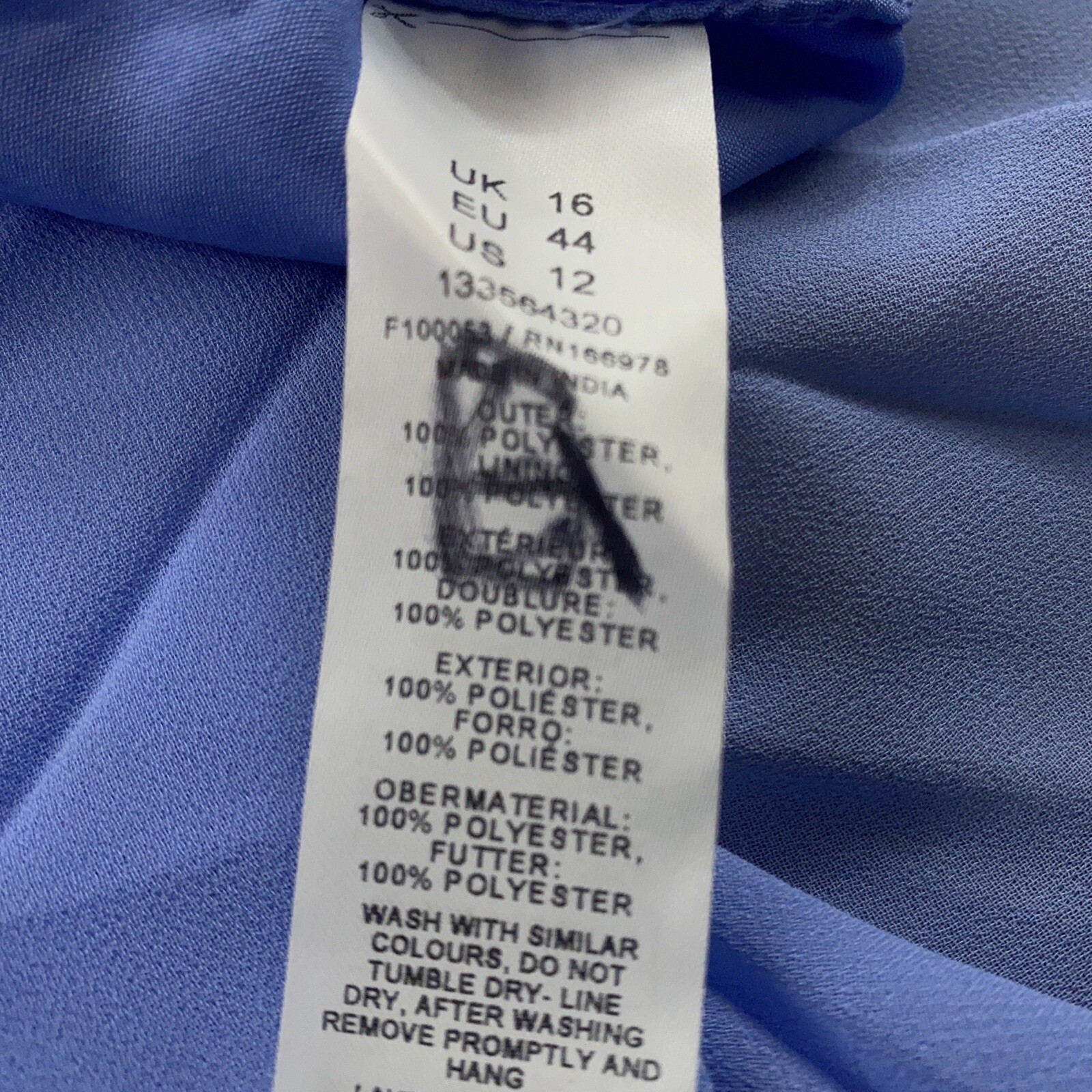 ASOS Design Womens Size 12 Light Blue Pleated Strappy Open Back Midi Dress NWT