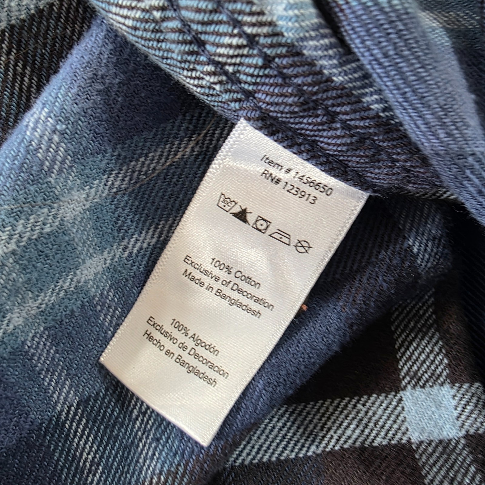 Jachs MFG Heritage Flannel Men’s Blue Plaid Button-Up Shirt Large