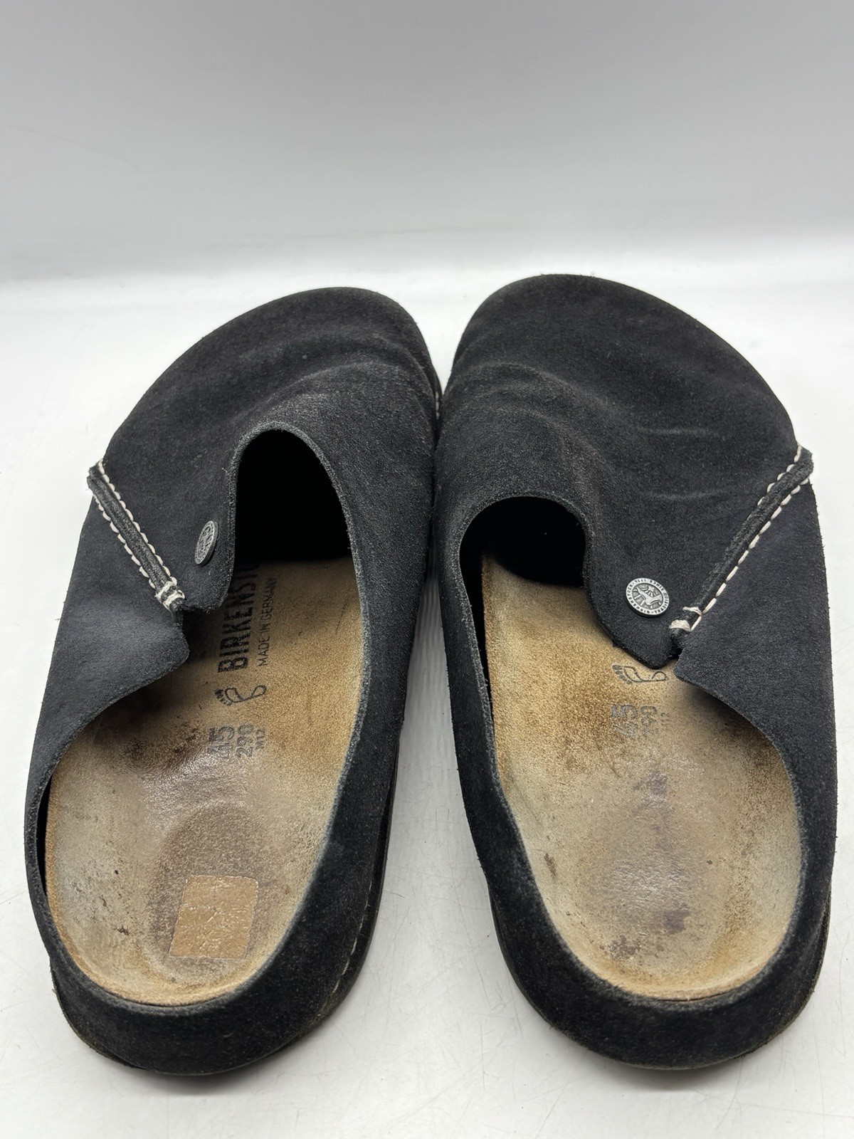 Birkenstock Zermatt Premium Suede Leather Clog Shoes Men’s size 12 EU 45 Black