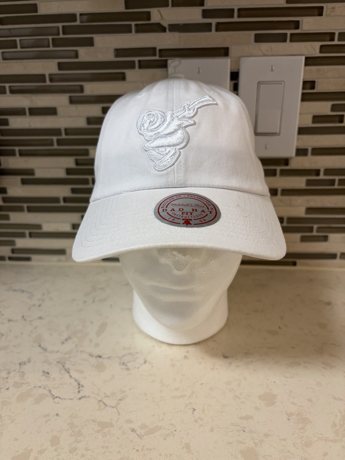 Mitchell & Ness San Diego Padres Hat Baseball MLB Cap DAD HAT SnapBack White Hat