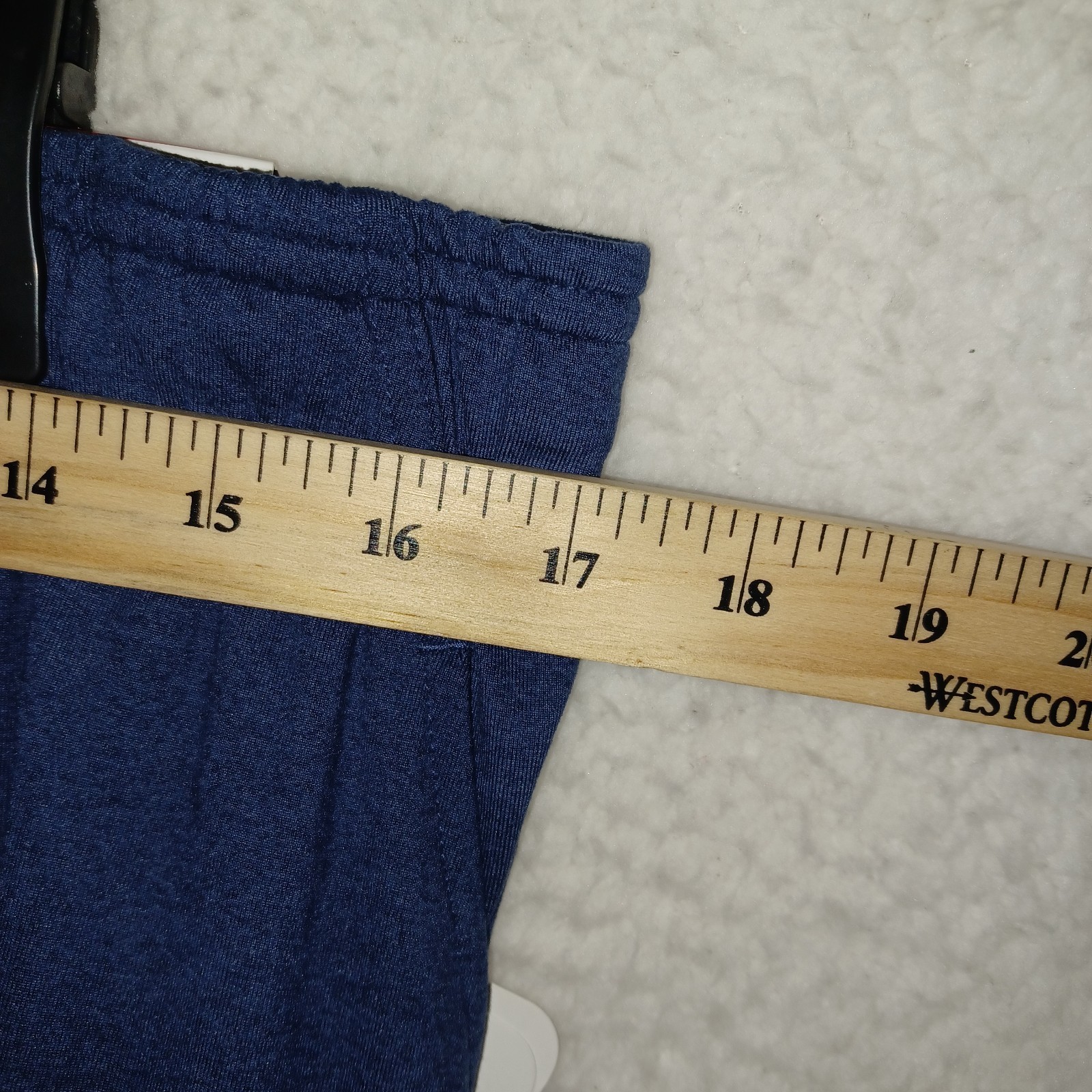 Reebok Men’s L Legacy Slim Jogger Pants Ribbed Cuff Medieval Blue Heather (HC)