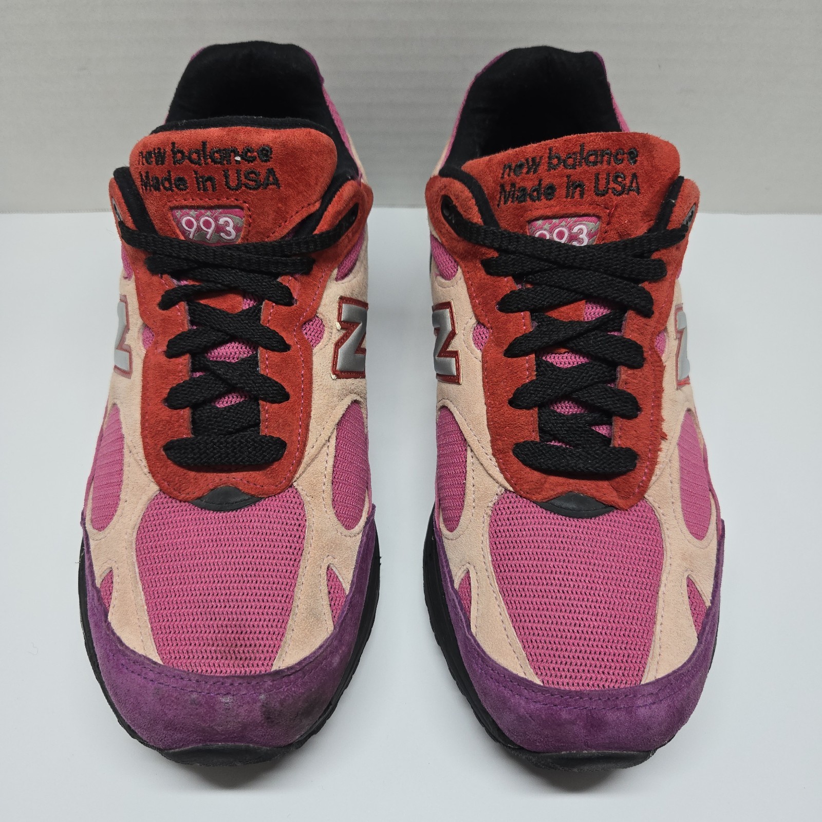 Custom New Balance 993 Made In USA US993W1 Pink Red Purple Men Size 8.5