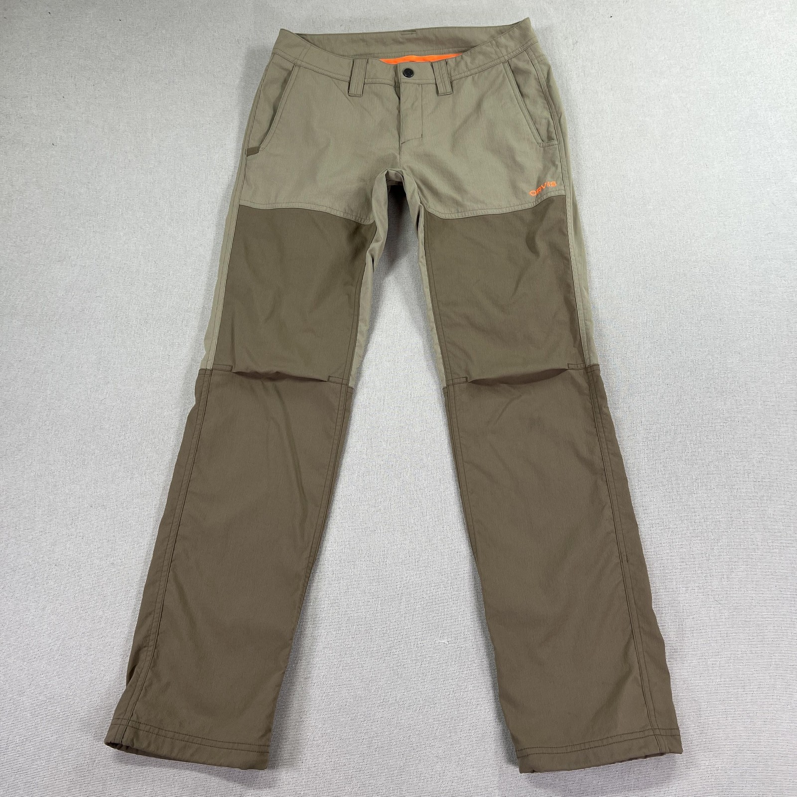 Orvis PRO Pants Womens 6 Brown Nylon Cordura Reinforced Hiking Outdoor Workwear