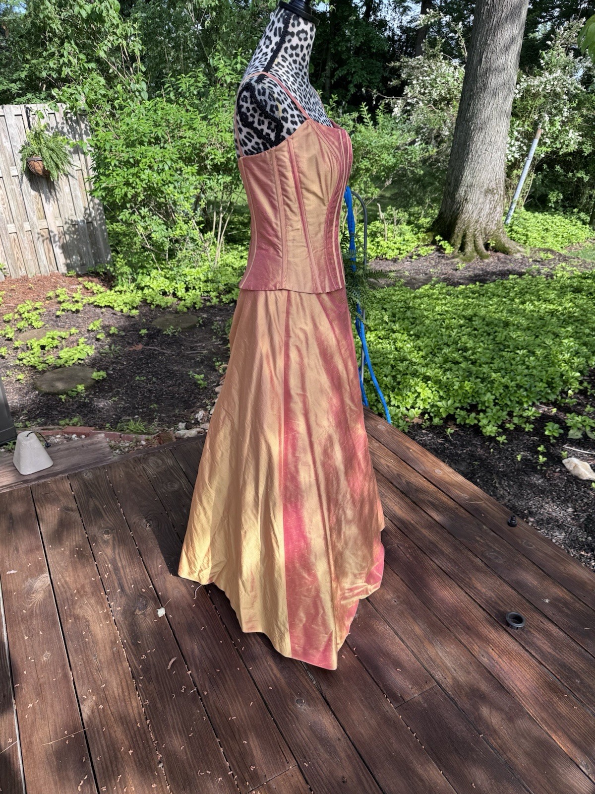 LAZARO Taffeta Soft Gold Marigold Layered Tulle Strapless Costume Party Dress 8