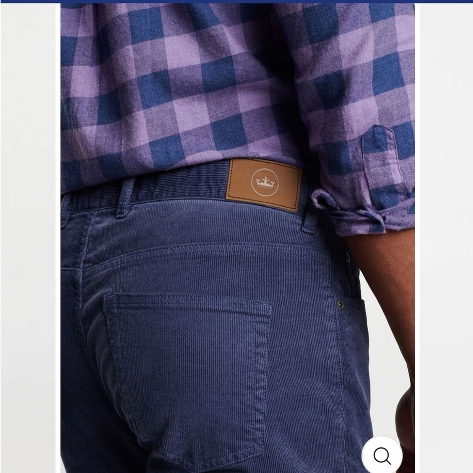 NWT Peter Millar Superior Soft Corduroy Five-Pocket Pant Blue Size 38