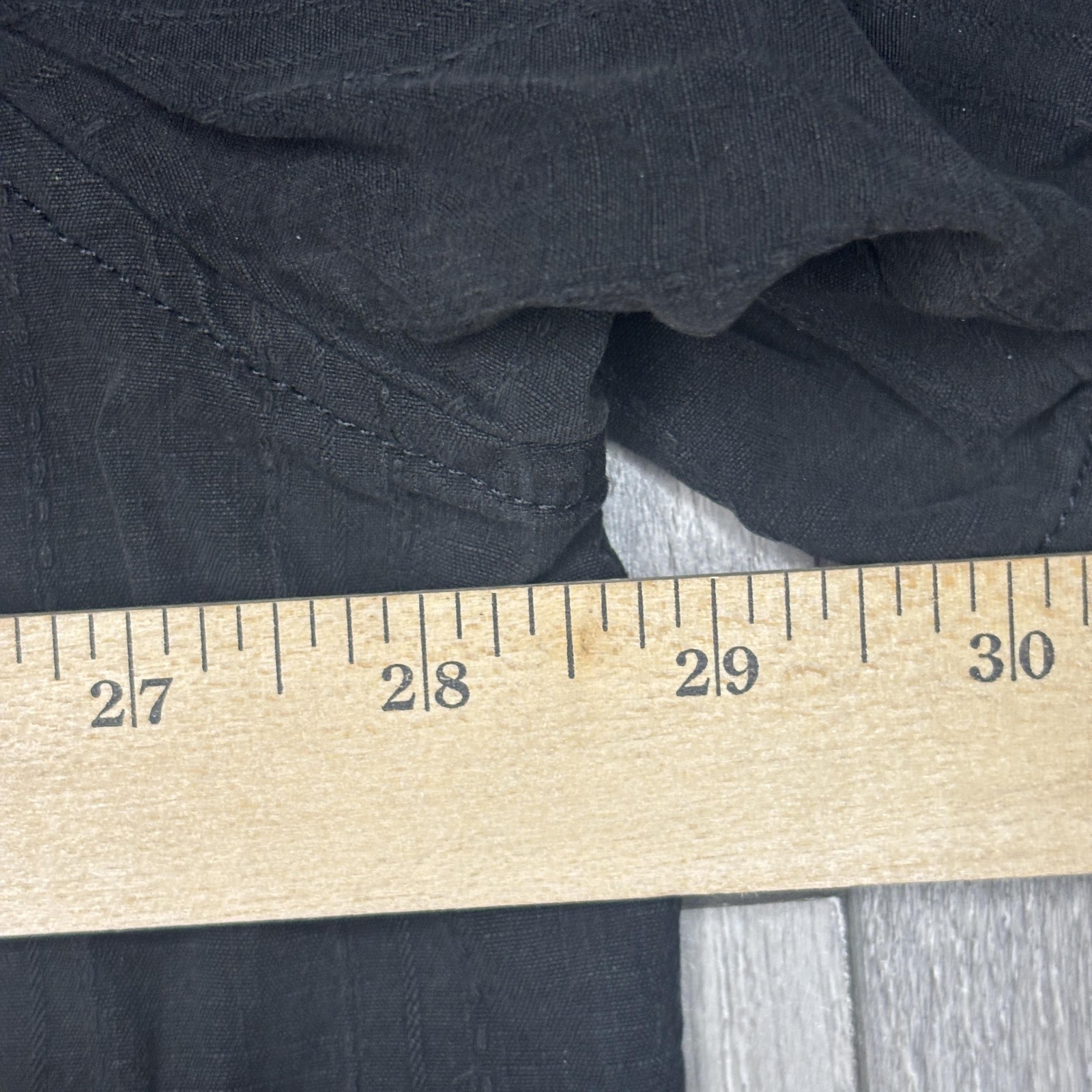 Tommy Bahama Shirt Mens 3XL Black Short Sleeve Camp Button Front Tonal Jacquard