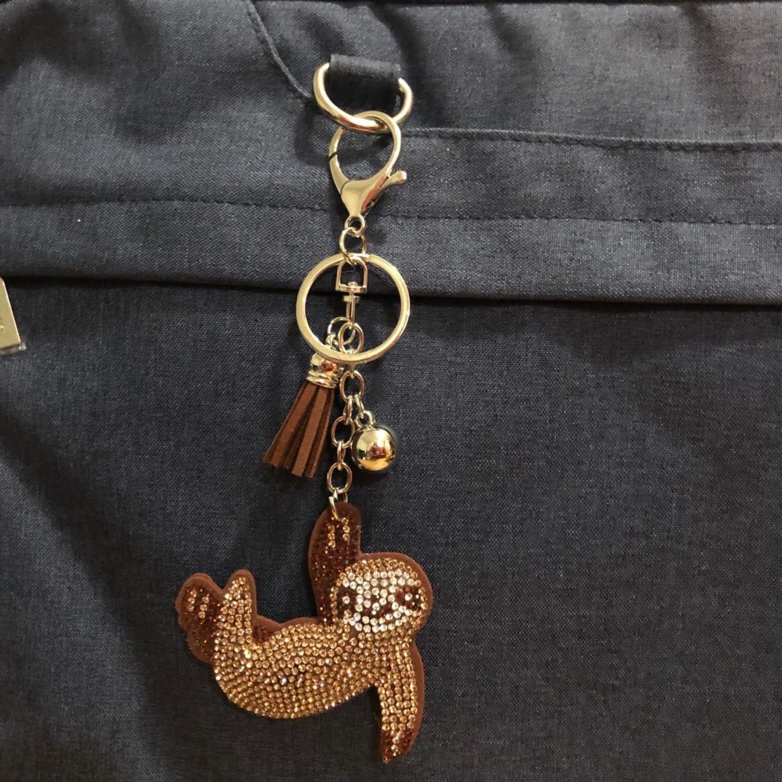 Bling Sloth Keychain Accessories for Women, Purse Charms for Handbags, Car…