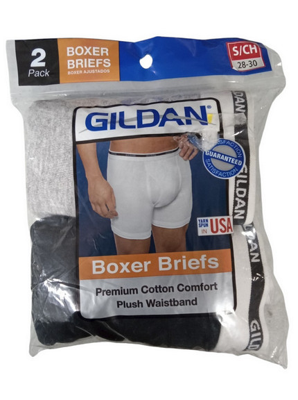 Gildan Briefs & Boxer Briefs Premium Cotton Comfort Plush Waistband 6 Pack