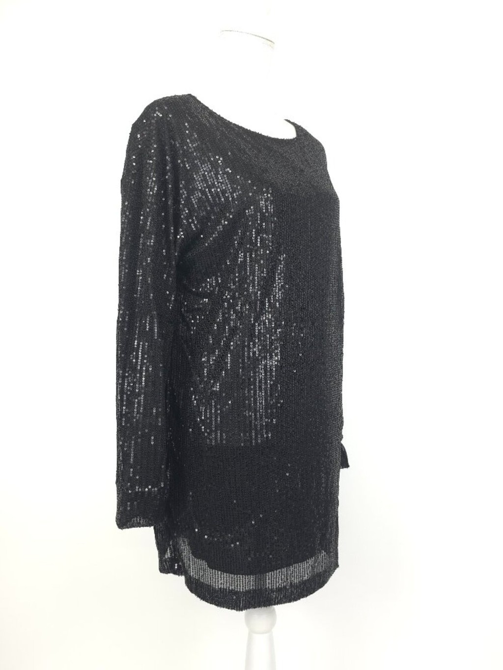 Motel Rocks Liama Sequin Long Sleeve Dress Small