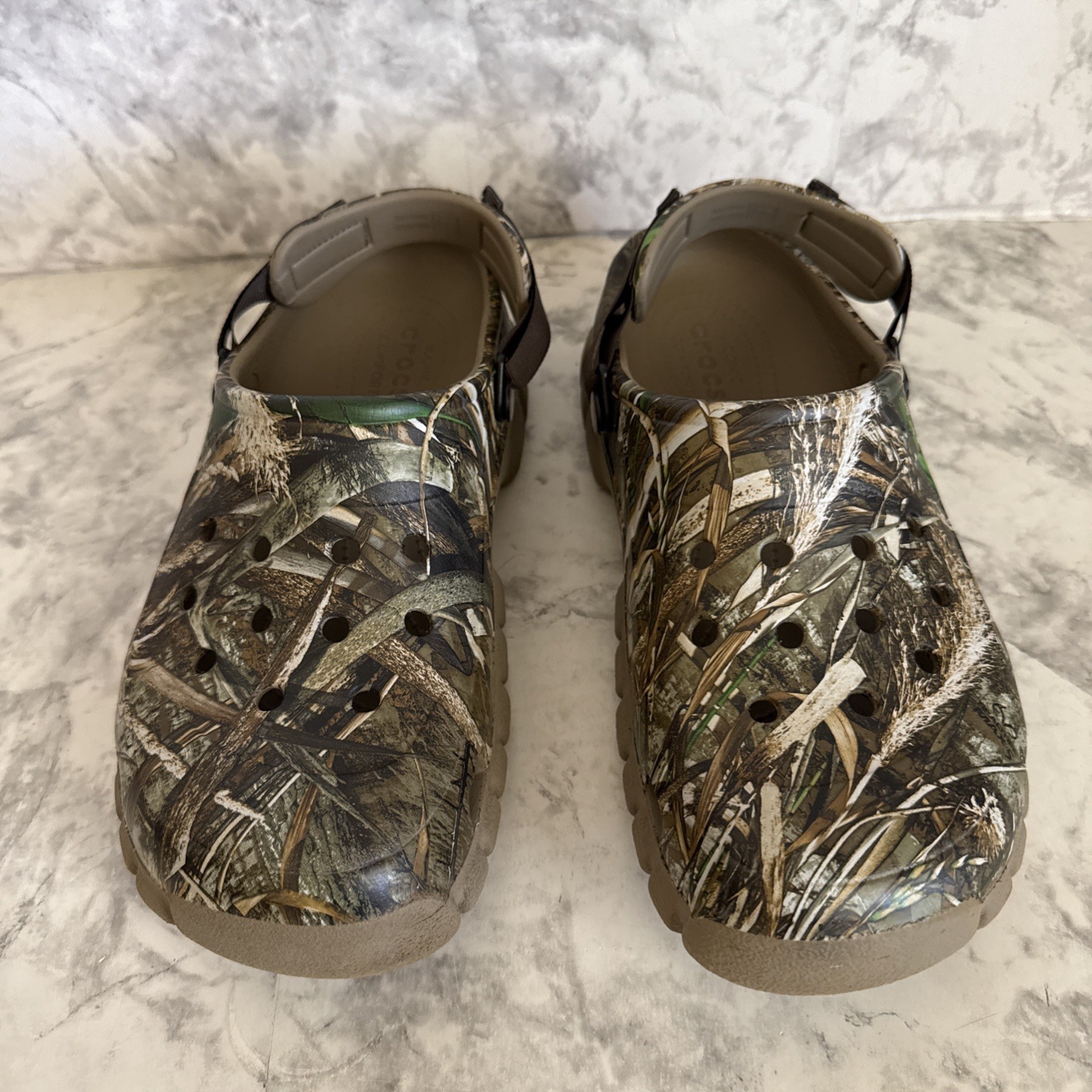 Crocs Offroad Sport RT Max 5 Realtree Camo Men 10 Women 12 Adjustable Heel Strap