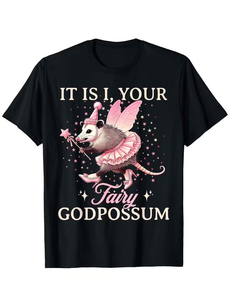 This Is a Fun Possum Spirit Animal T-Shirt Featuring Your Fairy Godmother