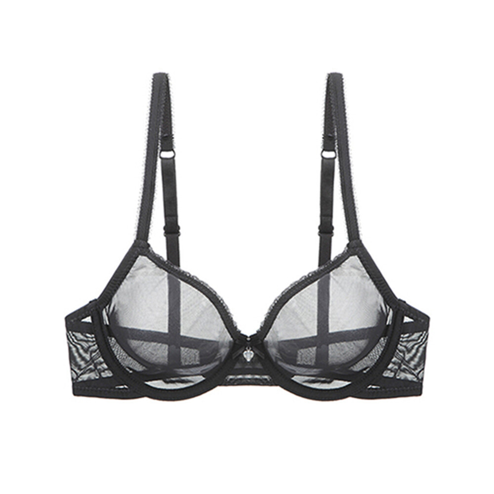 Lace See through Womens Bras Set Mesh Brassiere Breathable Panties Sexy Lingerie