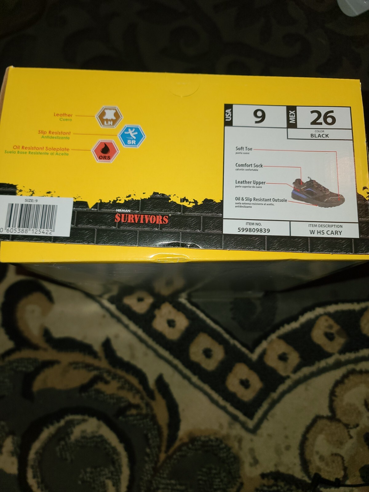 Womens Herman Survivors Cary Work Shoes Slip Resist 7 7.5 8 8.5 9 9.5 10 11 12