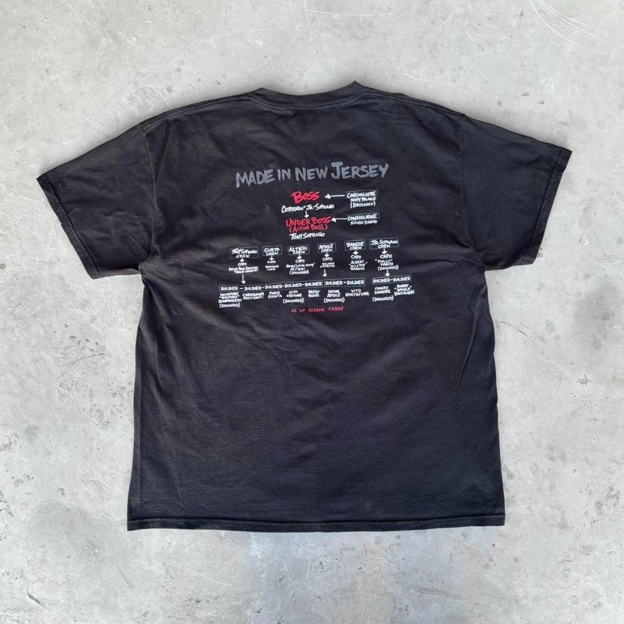 Vintage 2002 The Sopranos HBO TV Show Promo Tee Size XL Made In USA