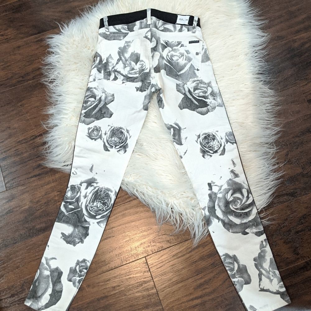 Hudson Jeans ’Leeloo’ Colorblock Crop Skinny Jeans